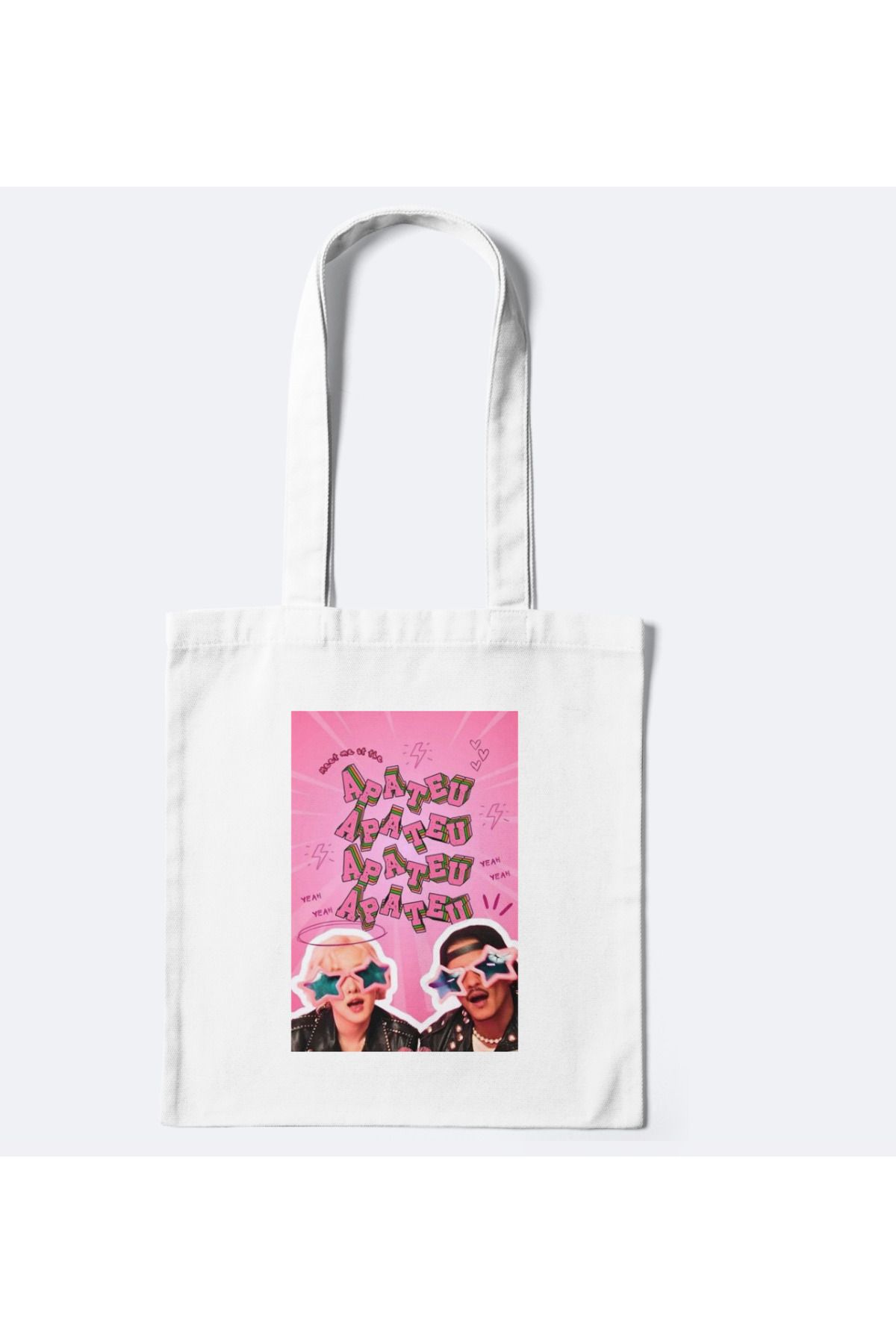 redame Rose APT Kpop Y2K Retro Bez Çanta Tote Bag