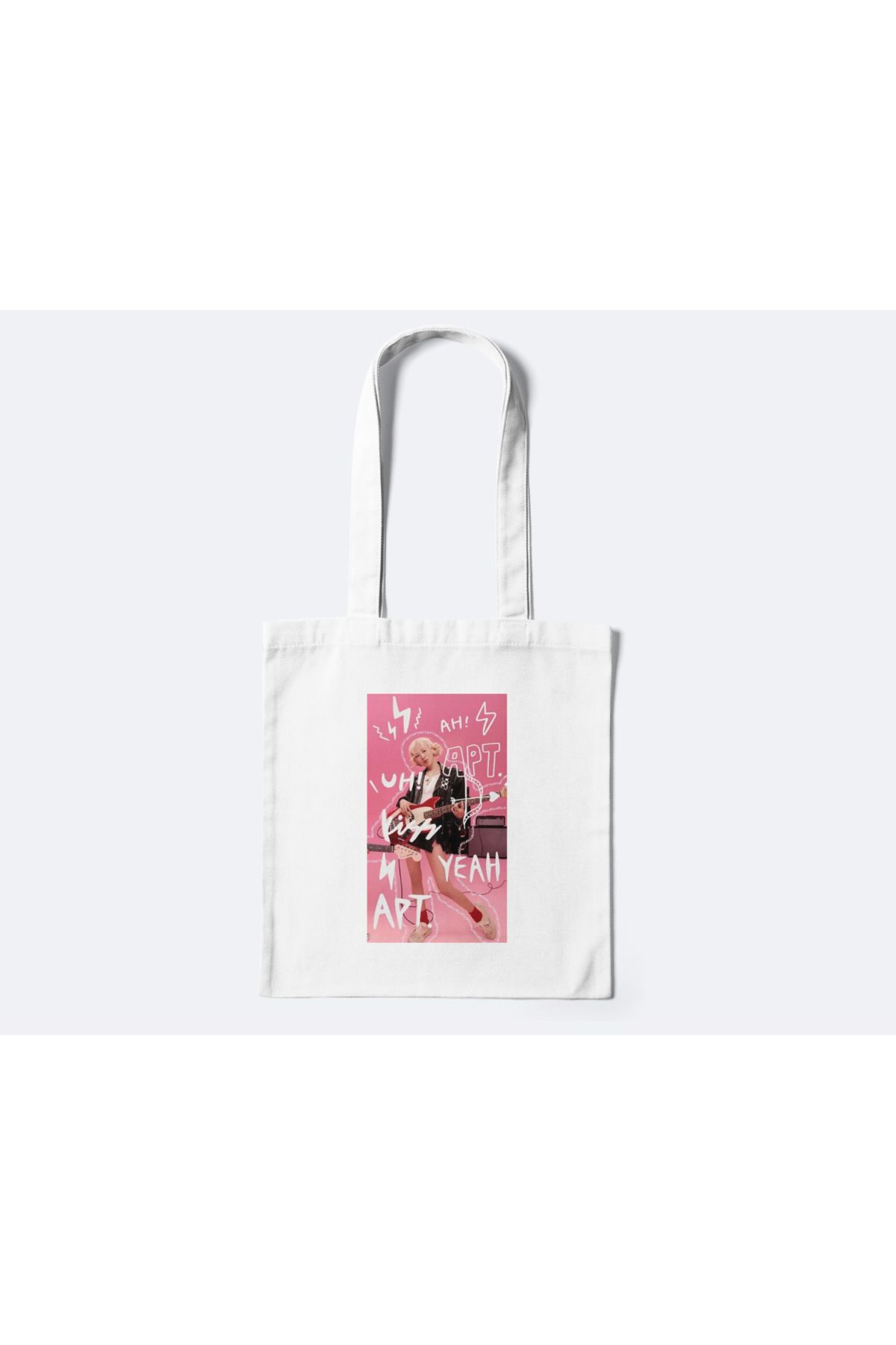 redame Rose APT Kpop Y2K Retro Bez Çanta Tote Bag