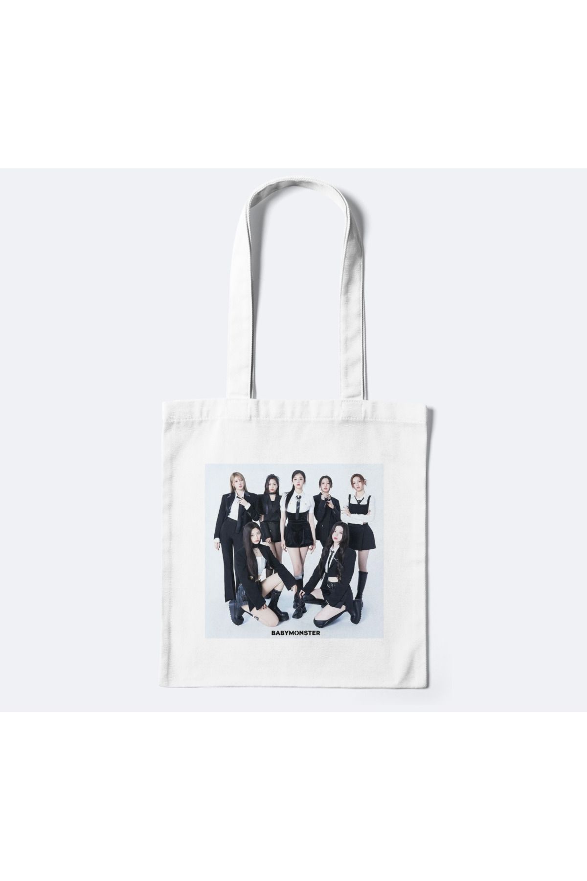 redame BabyMonster Kpop Y2K Retro Bez Çanta Tote Bag