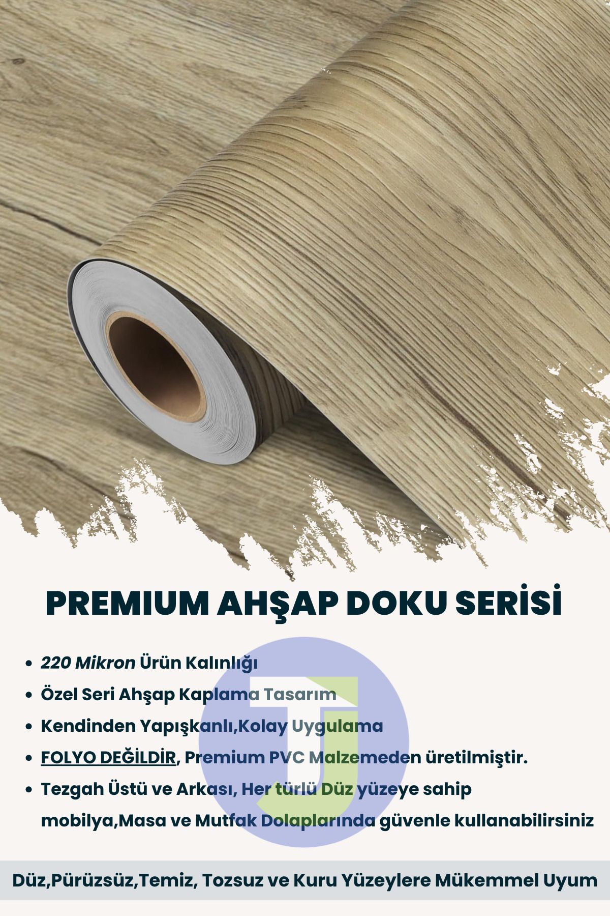 Technojet-Dulap de perete autoadeziv din lemn natural texturat pentru masă, blat de bucătărie, 60cmX500cm 5