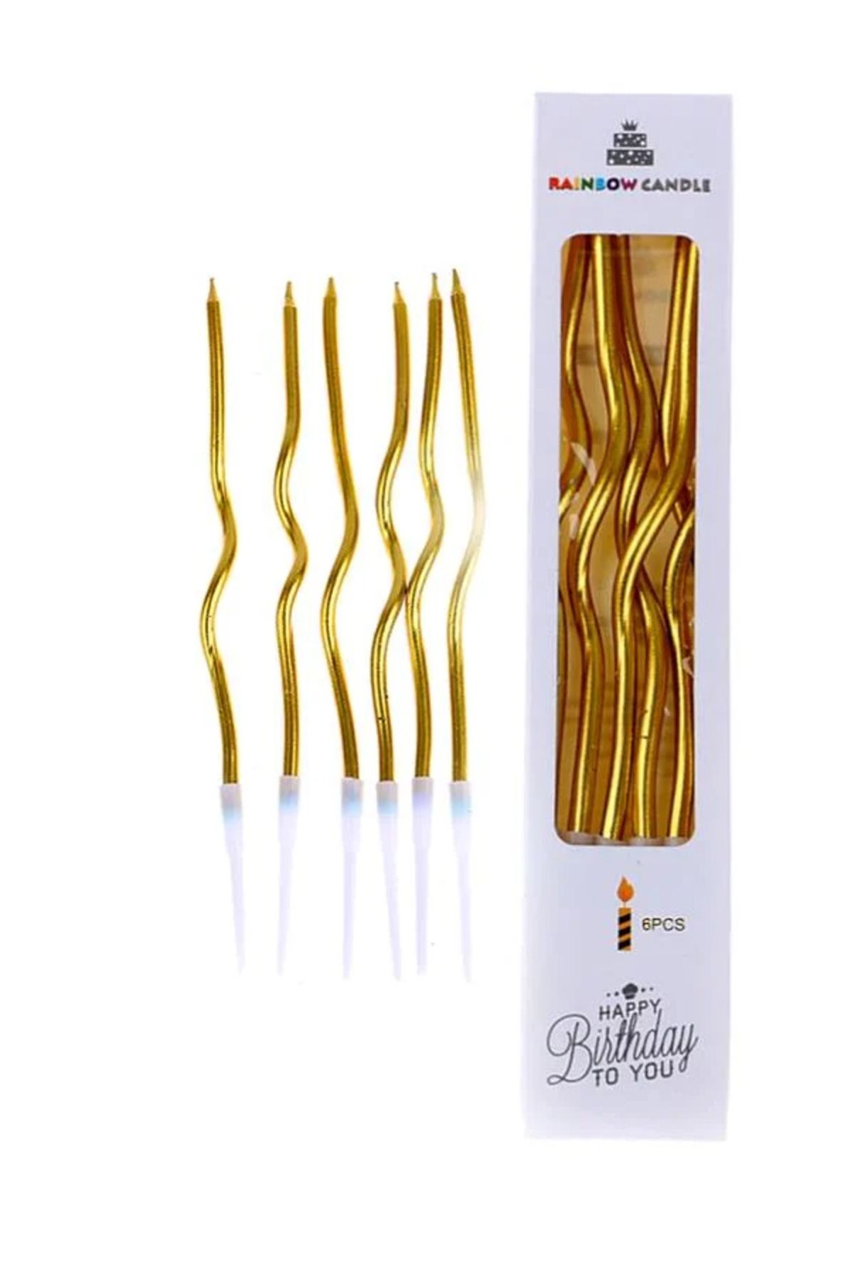 CUGY KIVRIMLI SPİRAL GOLD PASTA MUMU