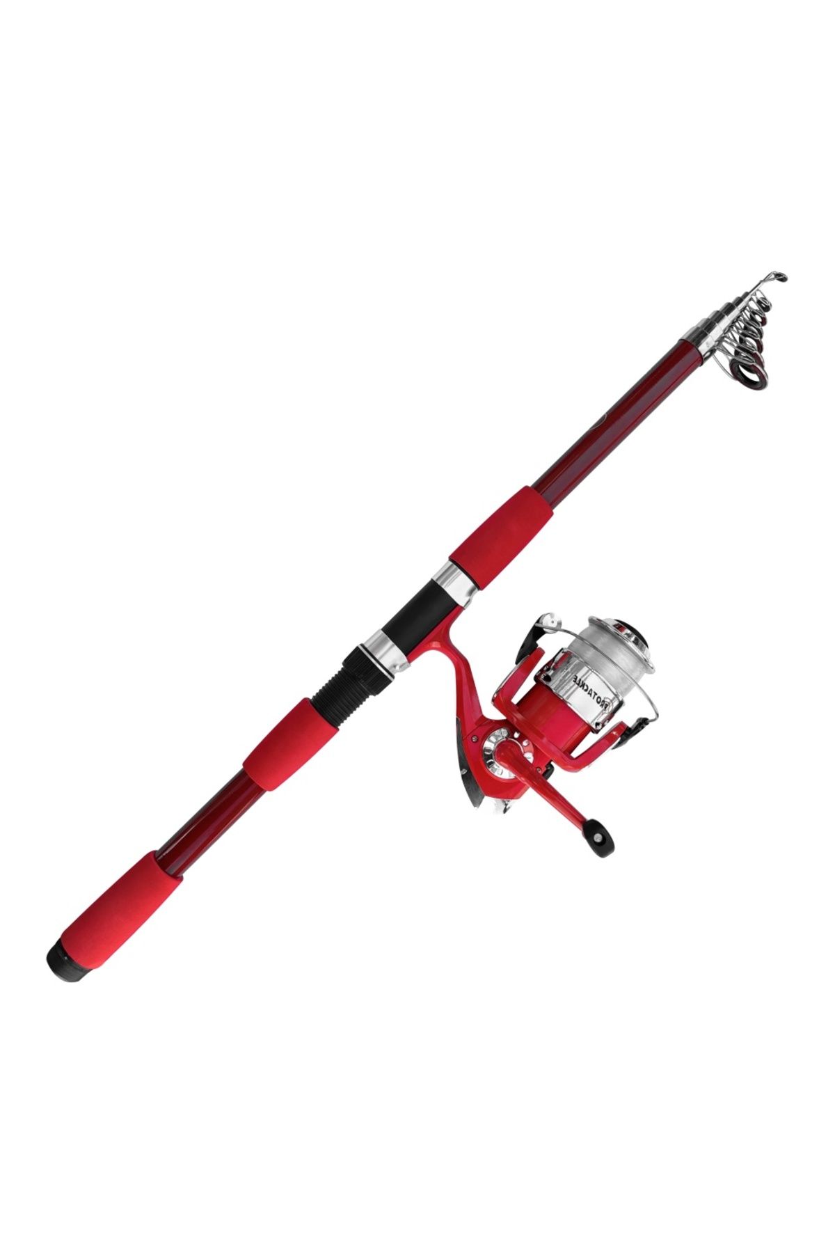 AtikCamp Protackle Combo Kamış Makine Set 2.40 mt Kırmızı