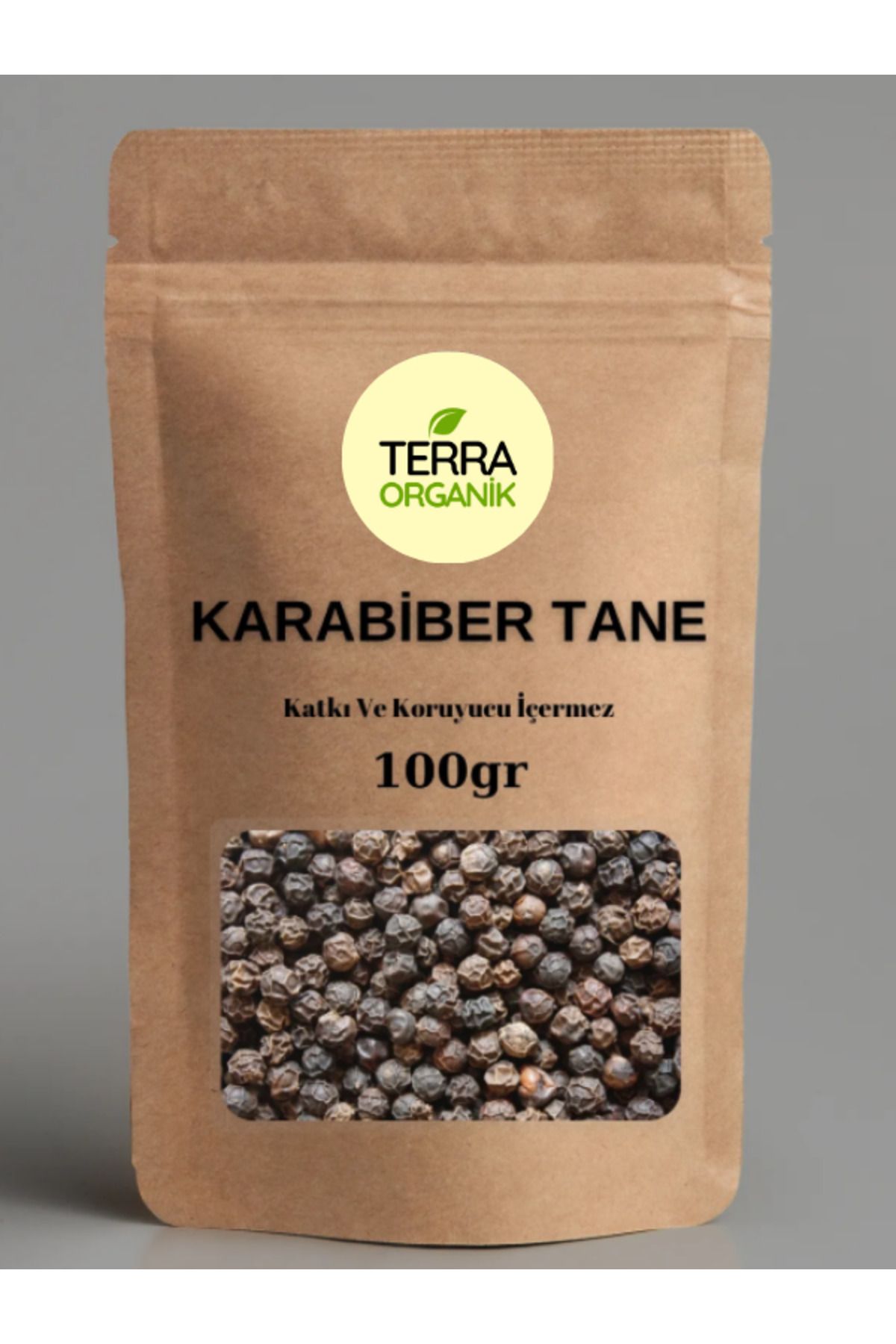 Terra Organik Karabiber Tane (İri Taneli, Elenmiş) 100 gr