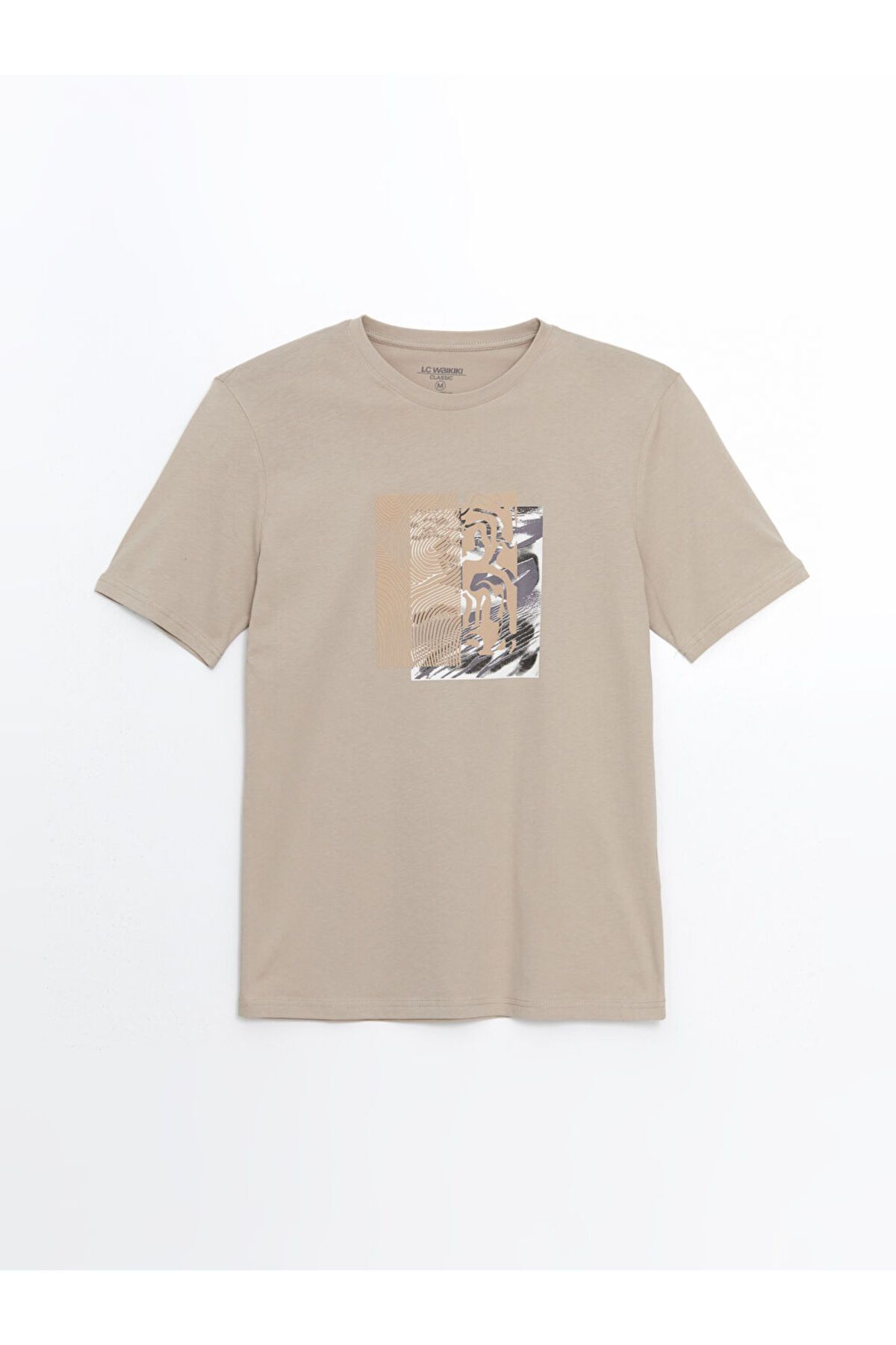 LC Waikiki-Ανδρικό μπλουζάκι LCWAIKIKI Classic Crew με λαιμόκοψη κοντό μανίκι με στάμπα χτενισμένο βαμβακερό ανδρικό μπλουζάκι 5