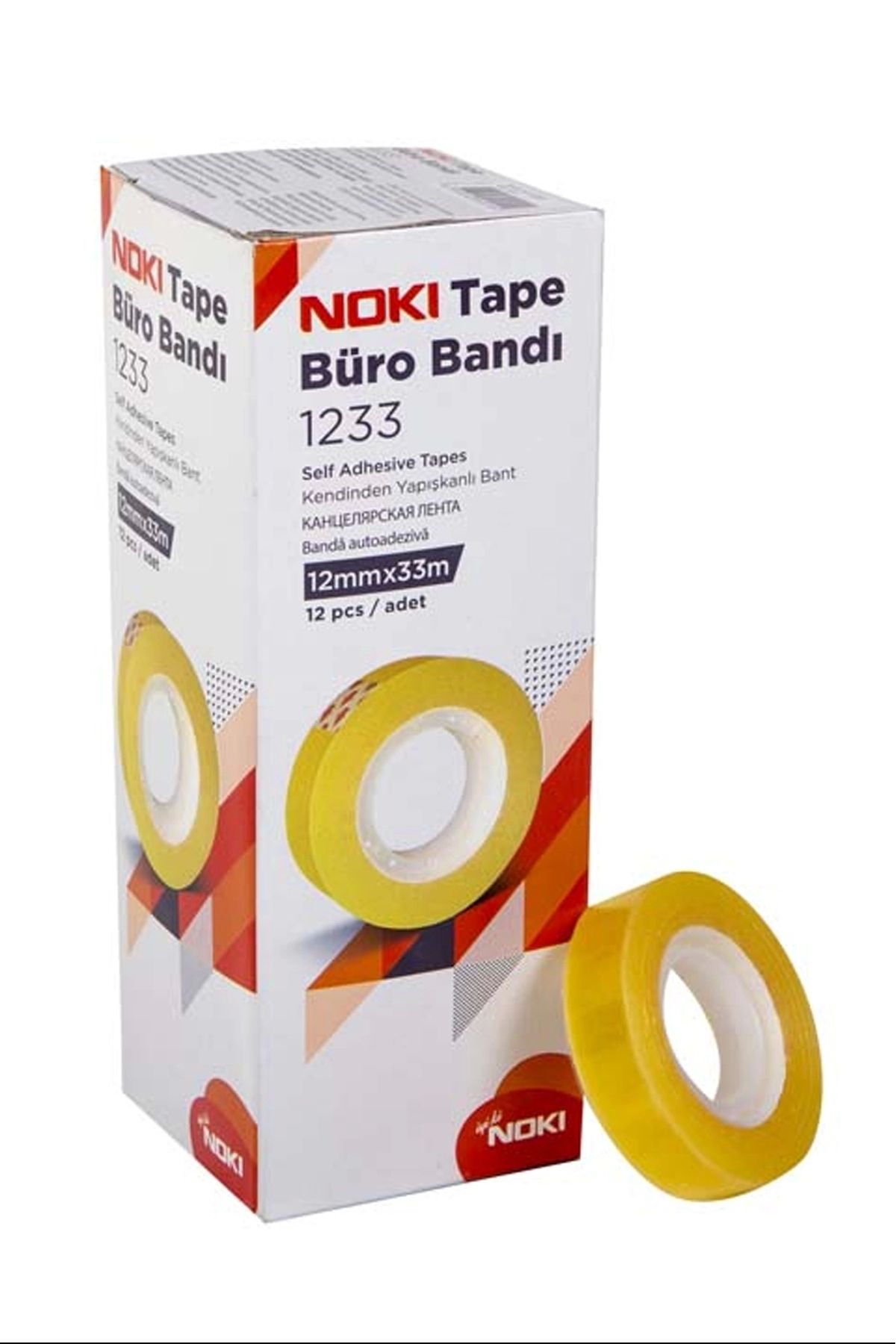 Noki-12X33 Model Office Tape - Pack of 12 1