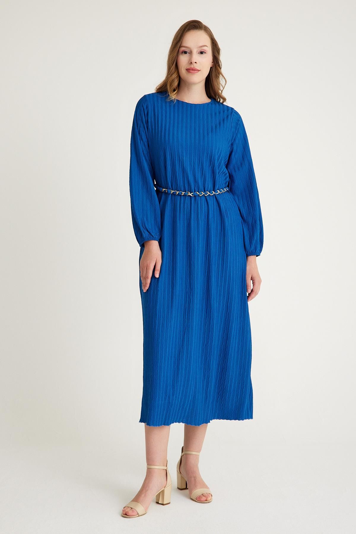 Olcay-Detailní šaty na řetízek INDIGO 2549-E 1