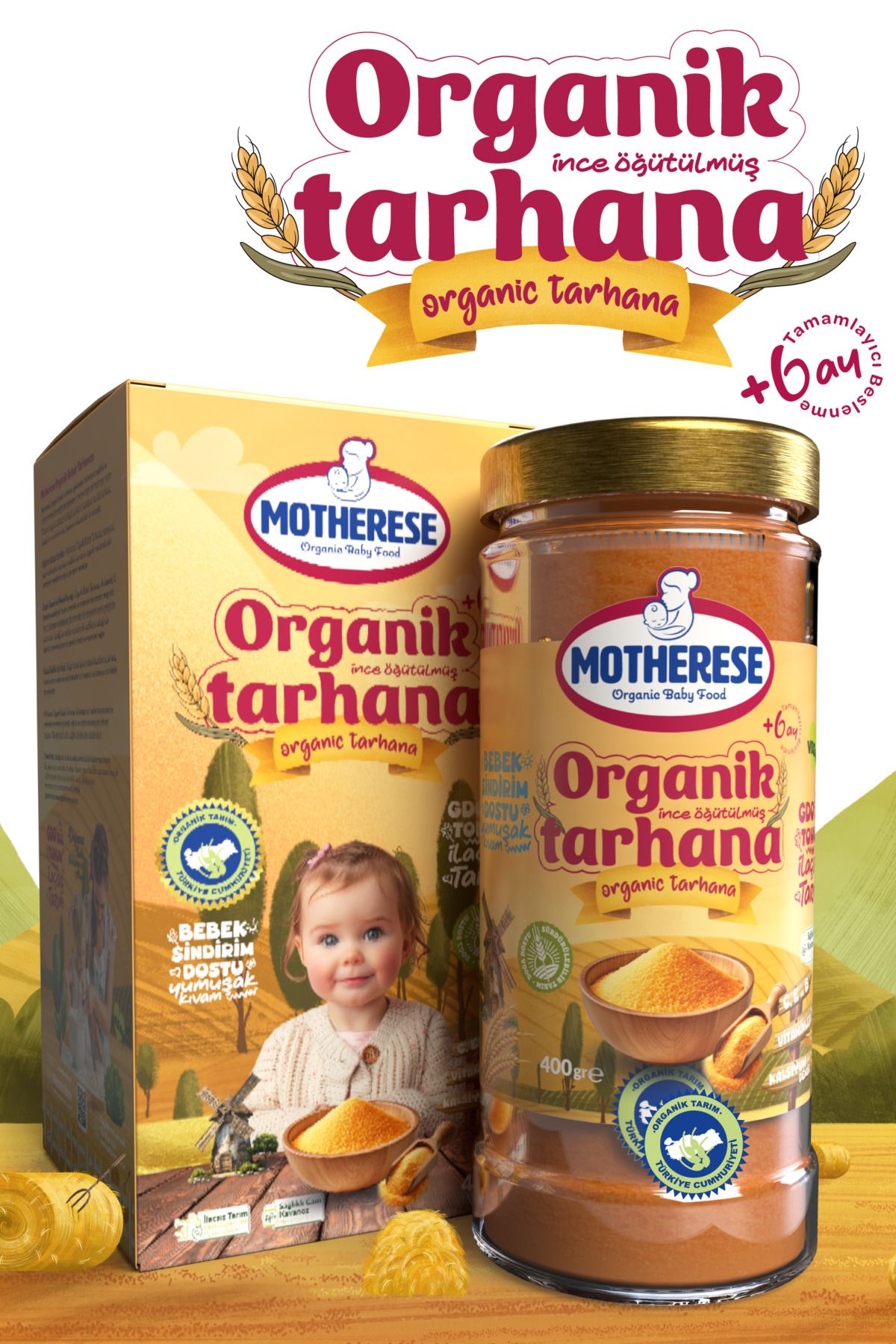 Motherese Organik Bebek Tarhanası 400gr