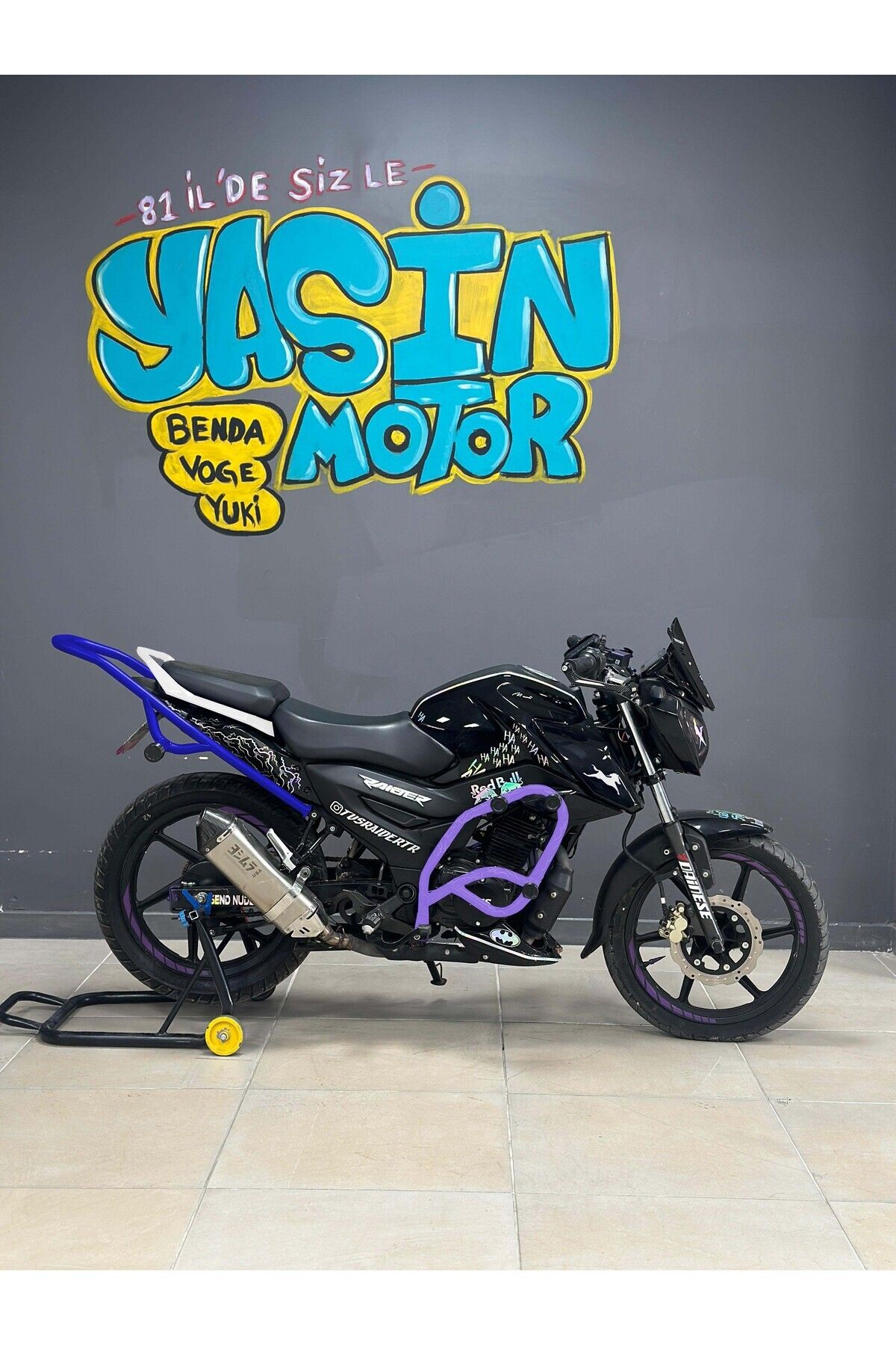 TVS Raider Arka Kuyruk Demiri Stunt Yasin motor's