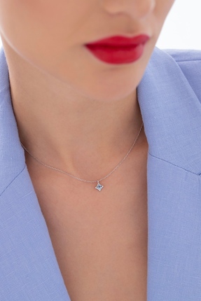 Pure Love ATELIER 925 Ayar Gümüş, Mavi Topaz Taşlı Kolye