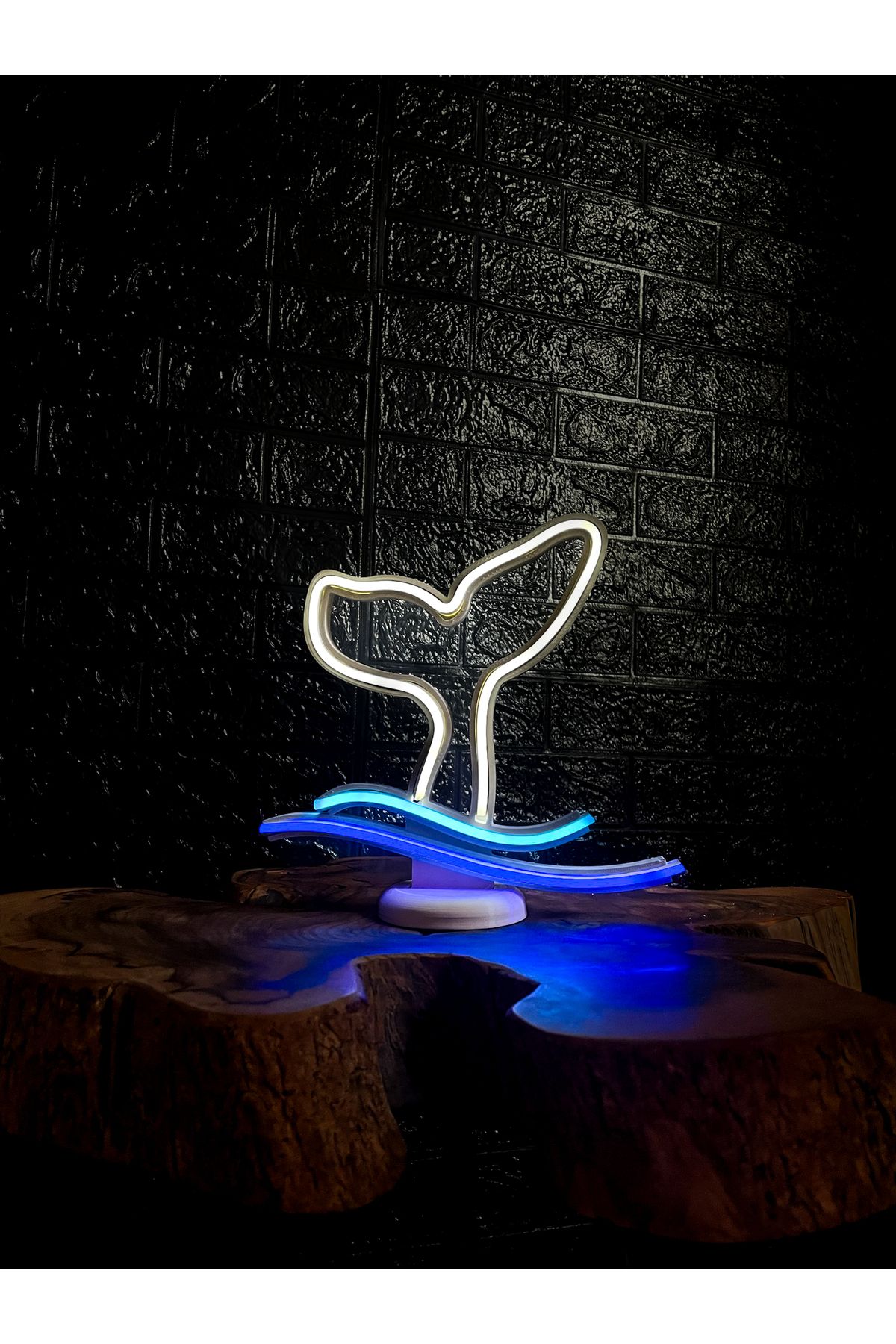 ORKA Whale Neon Masa ve Gece Lambası