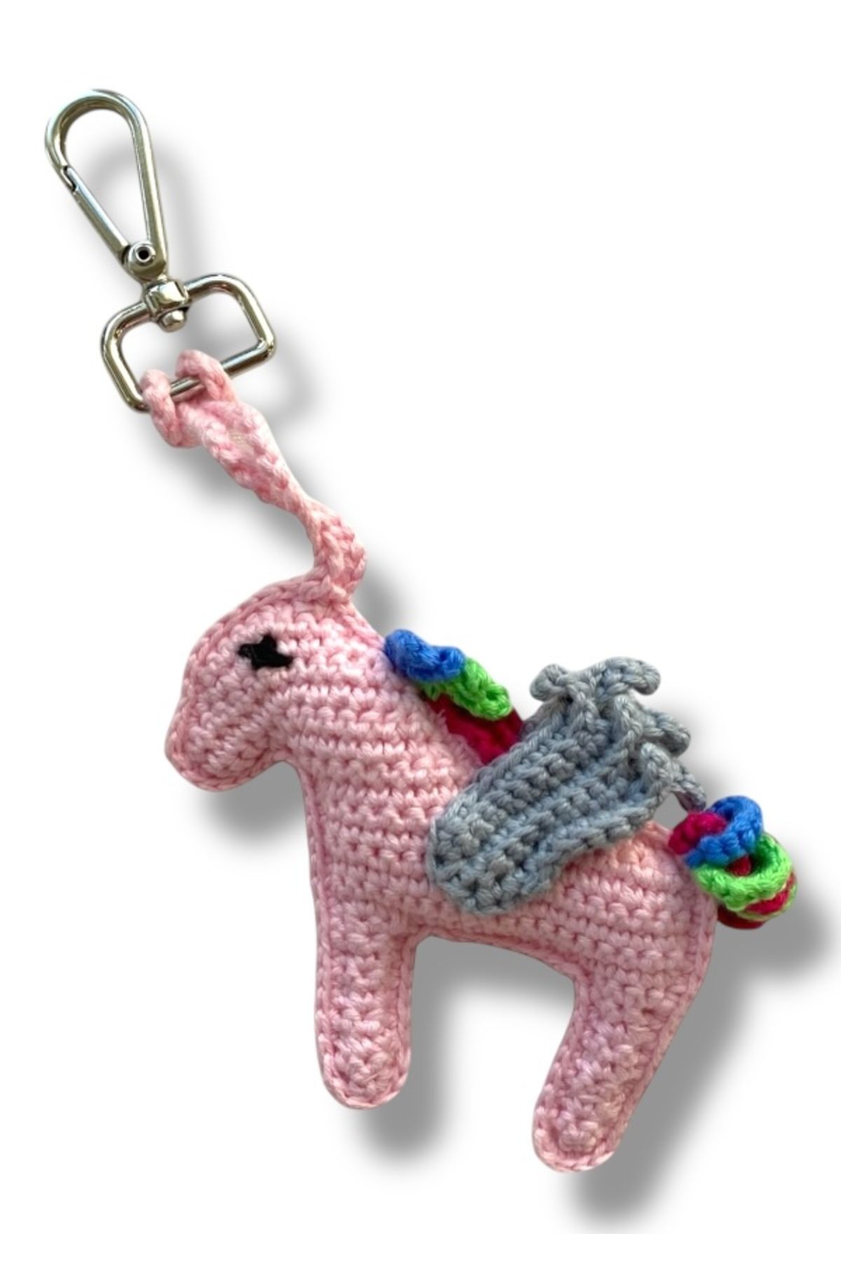 SezSel El Örgüsü Unicorn Charm & Çanta Aksesuarı (%100 PAMUK IP)