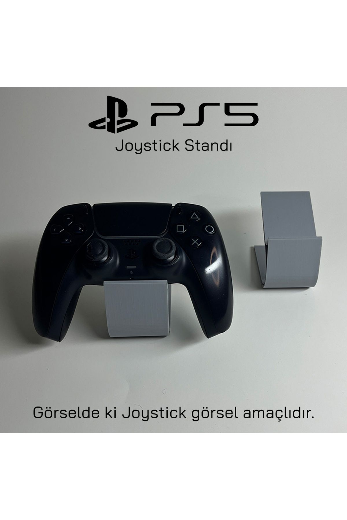 Gada İkili  PS5 PlayStation5 DualSense Joystick Kol Standı - GRİ - Şık ve Minimal