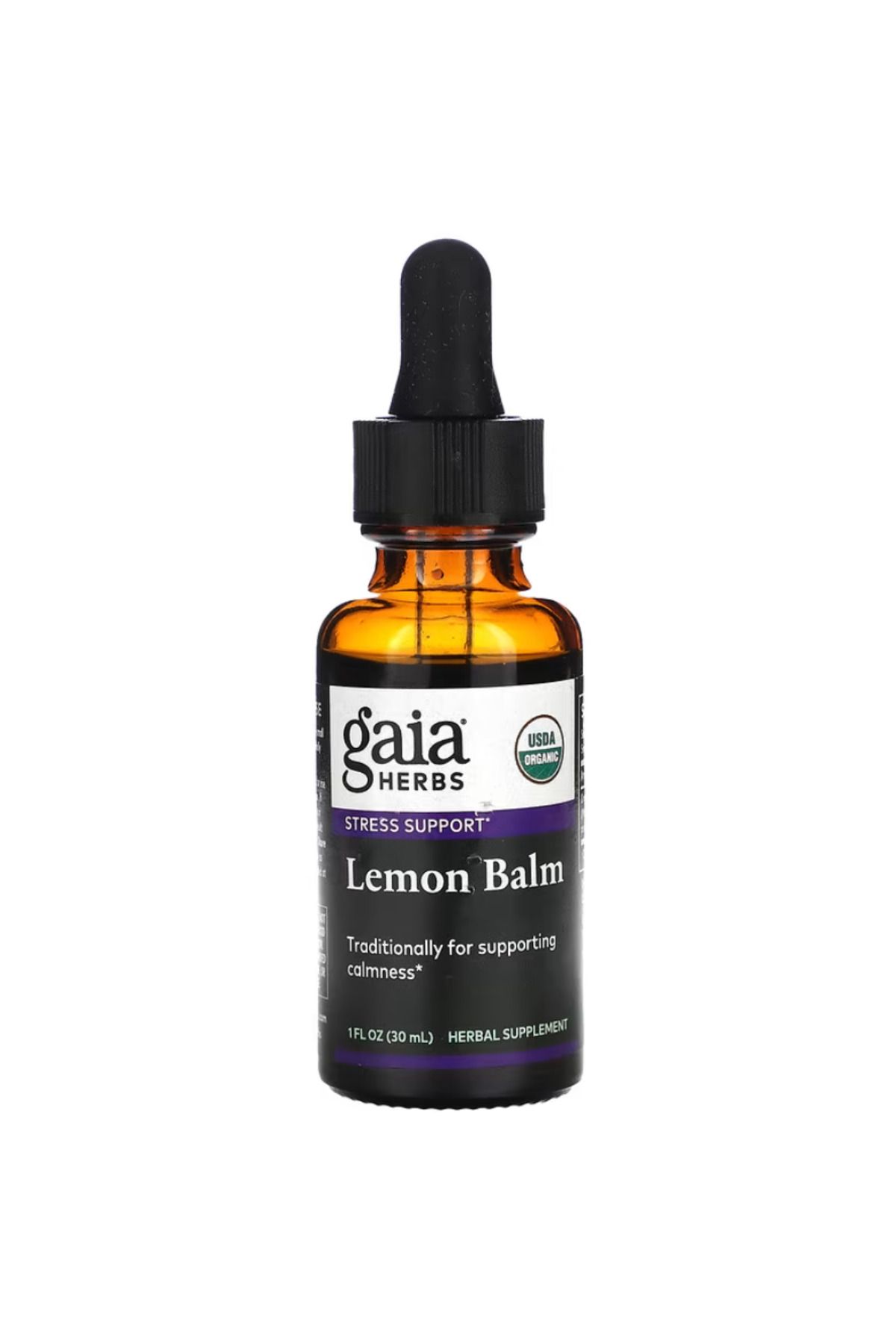 Gaia Herbs, Organic Lemon Balm, 1 fl oz (30 ml) ver55