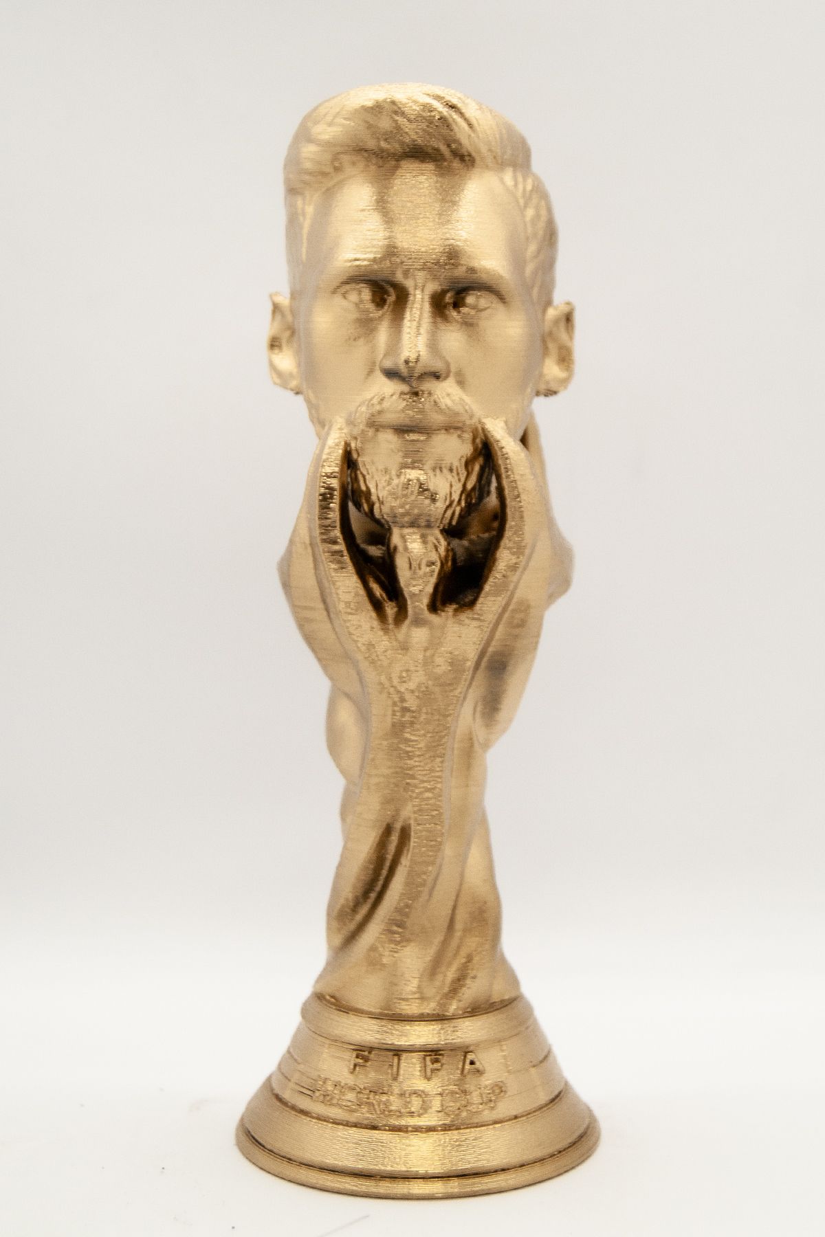 FLEXIS WE MAKE IT POSSIBLE FOR YOU-Customized Ballon Dor 15 cm and Messi World Cup on Your Name 3