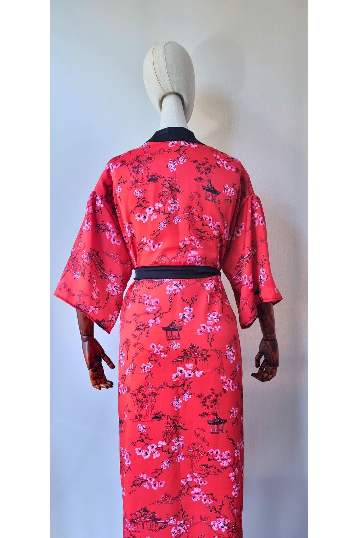 Atelier Nui-Cherry Blossom Kimono / Cherry Blossom Red Kimono & Dress & Beachwear 1