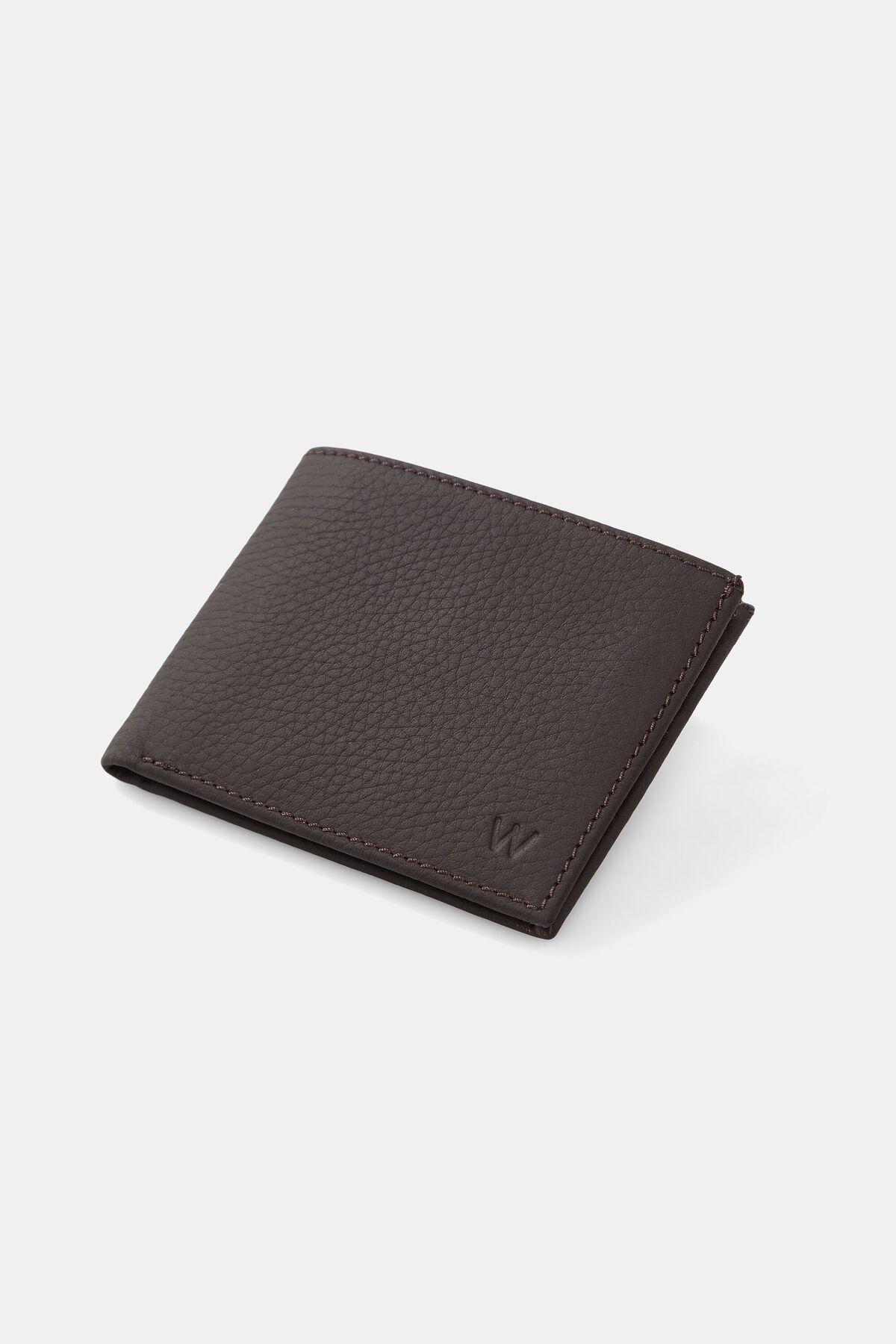 کیف پول چند رنگ مردانه چرم قهوه اورجینال W Collection