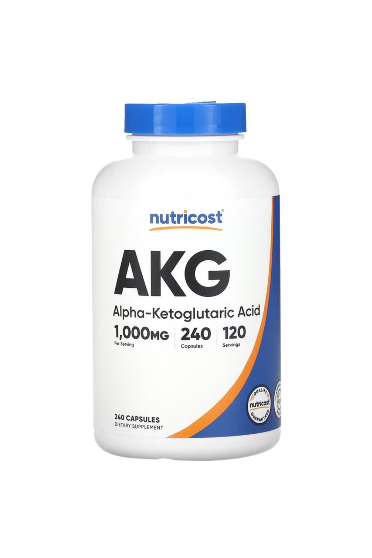 Nutricost , AKG (Alpha-Ketoglutaric Acid), 1,000 mg, 240 Capsules (500 mg per Capsule) vr434