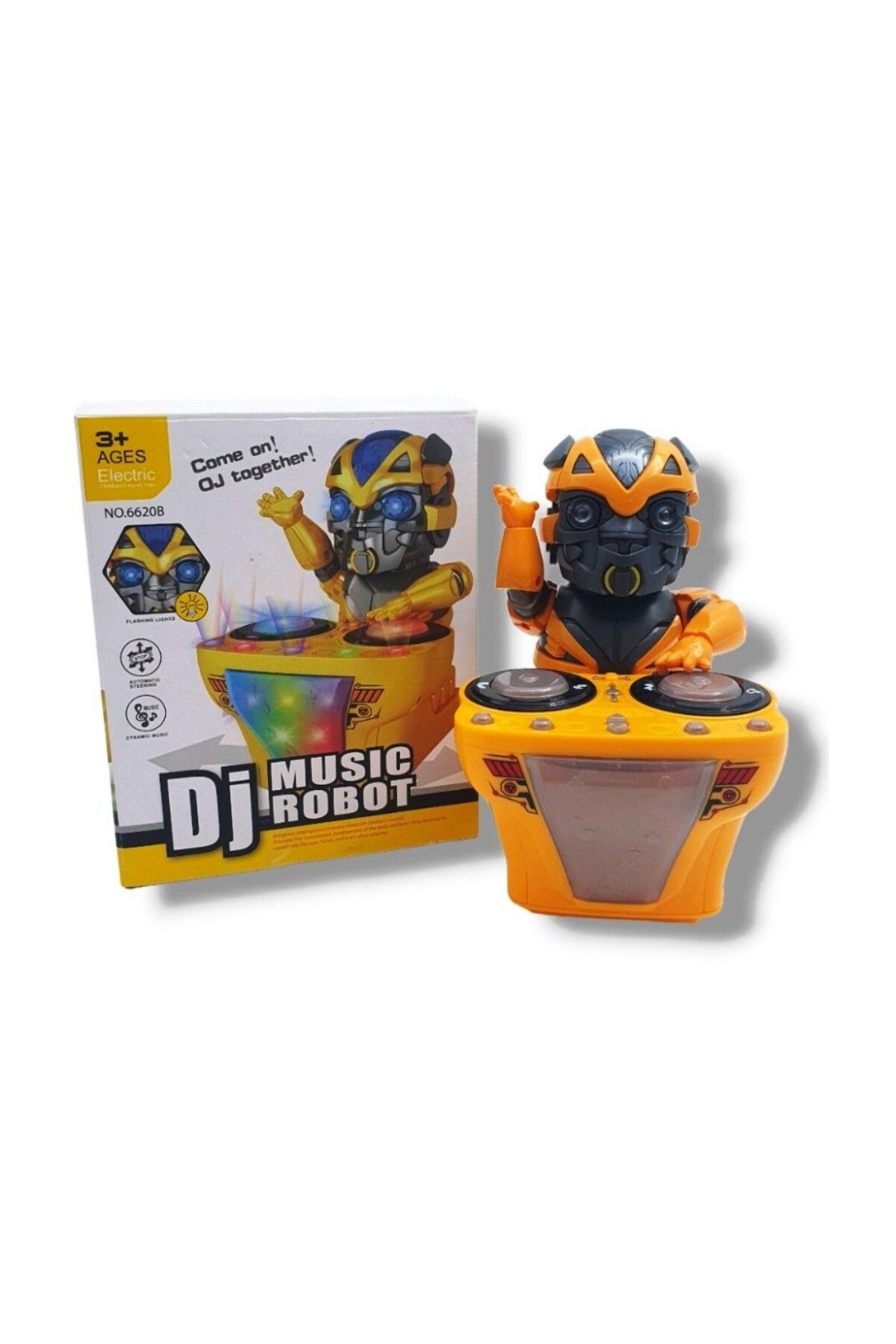 Retoys Transformers Işıklı Yürüyen Gezen DJ Kabini Bumblebee Robot