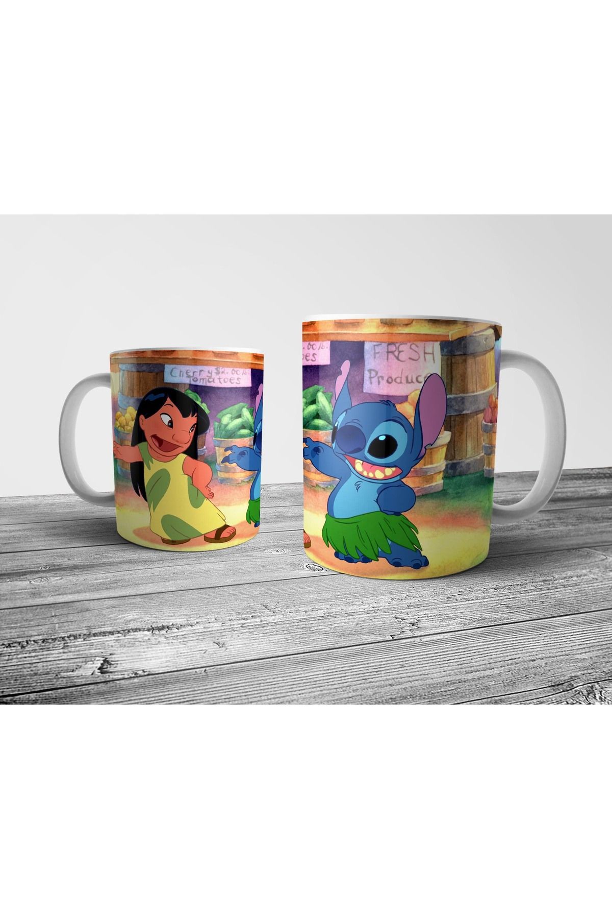 Pixxa Lilo & Stitch - Lilo ve Stiç Kupa Bardak Model 3