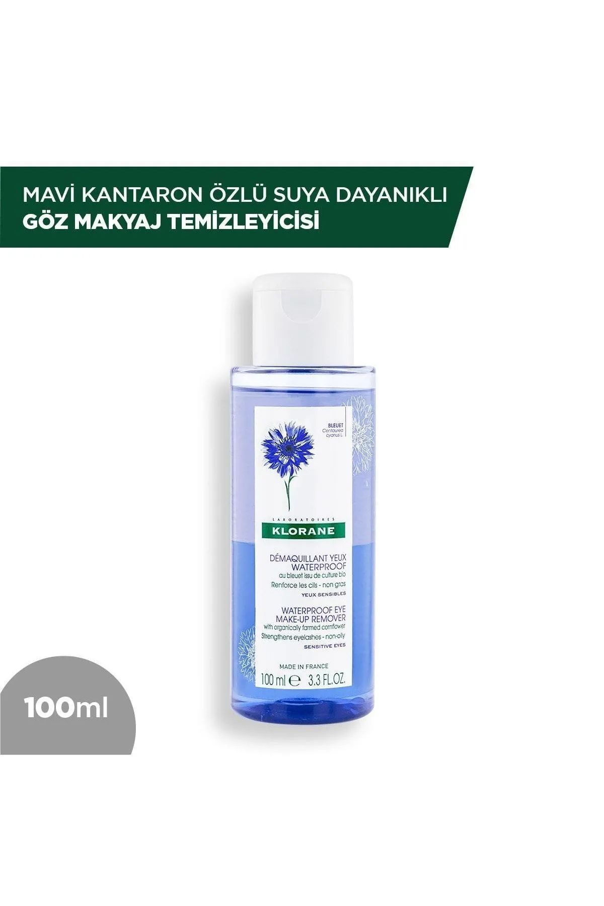 Klorane Çift Fazlı Göz Makyaj Temizleyicisi 100 ml