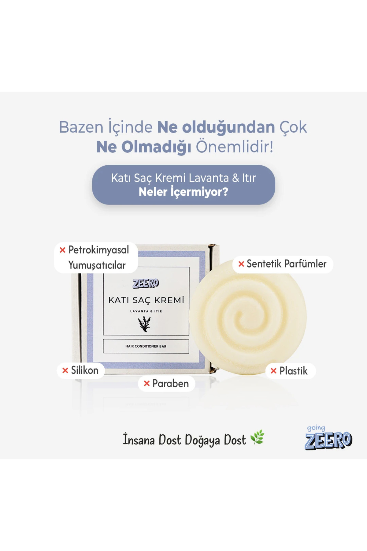 Katı Saç Kremi Lavanta & Itır Doğal Saç Bakım Kremi Doğal İçerikli — تصویر 3 از 5