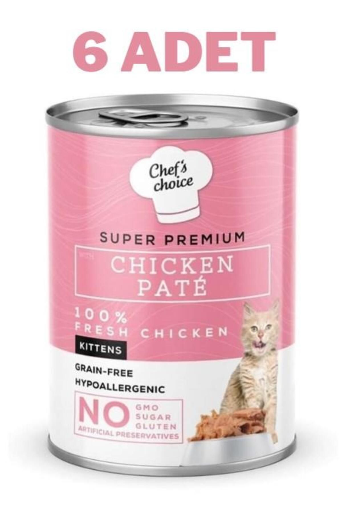 Chefs Choice Kitten Chicken Yavru Kedi Konservesi 6x400 Gr