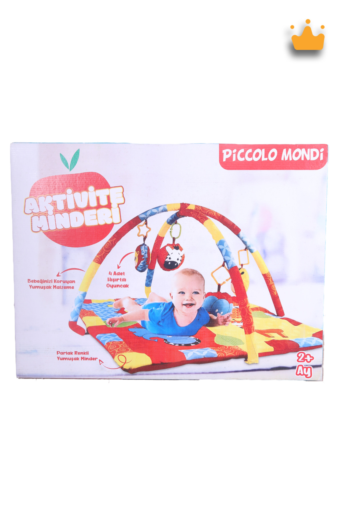 Piccolo Mondi Sevimli Hayvanlar Katlanabilir Taşınabilir Çocuk Oyun Halısı Matı Bebek Aktivite Minderi fotoğrafı 6 (önizleme)