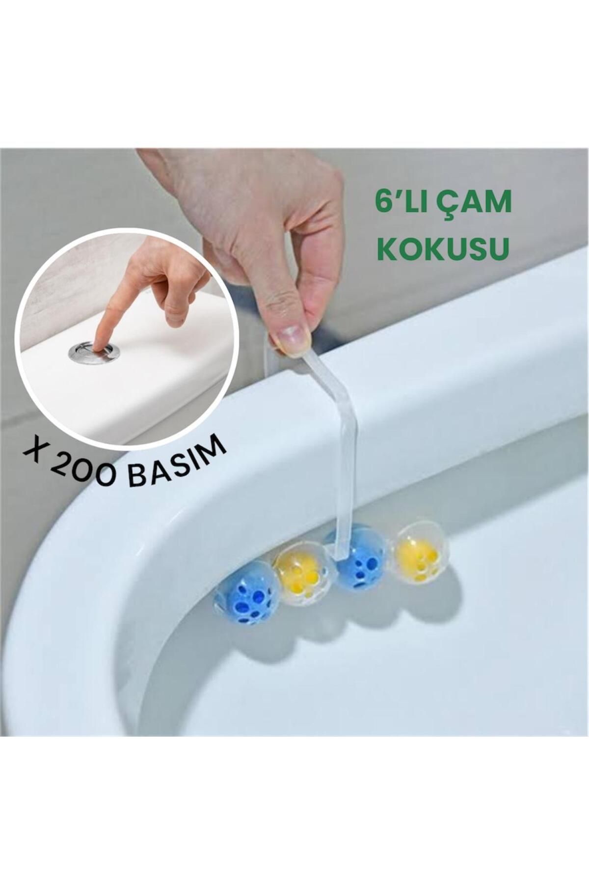 YAKUT prime Çam Wc Klozet Blokları 6 Adet Wc Blok