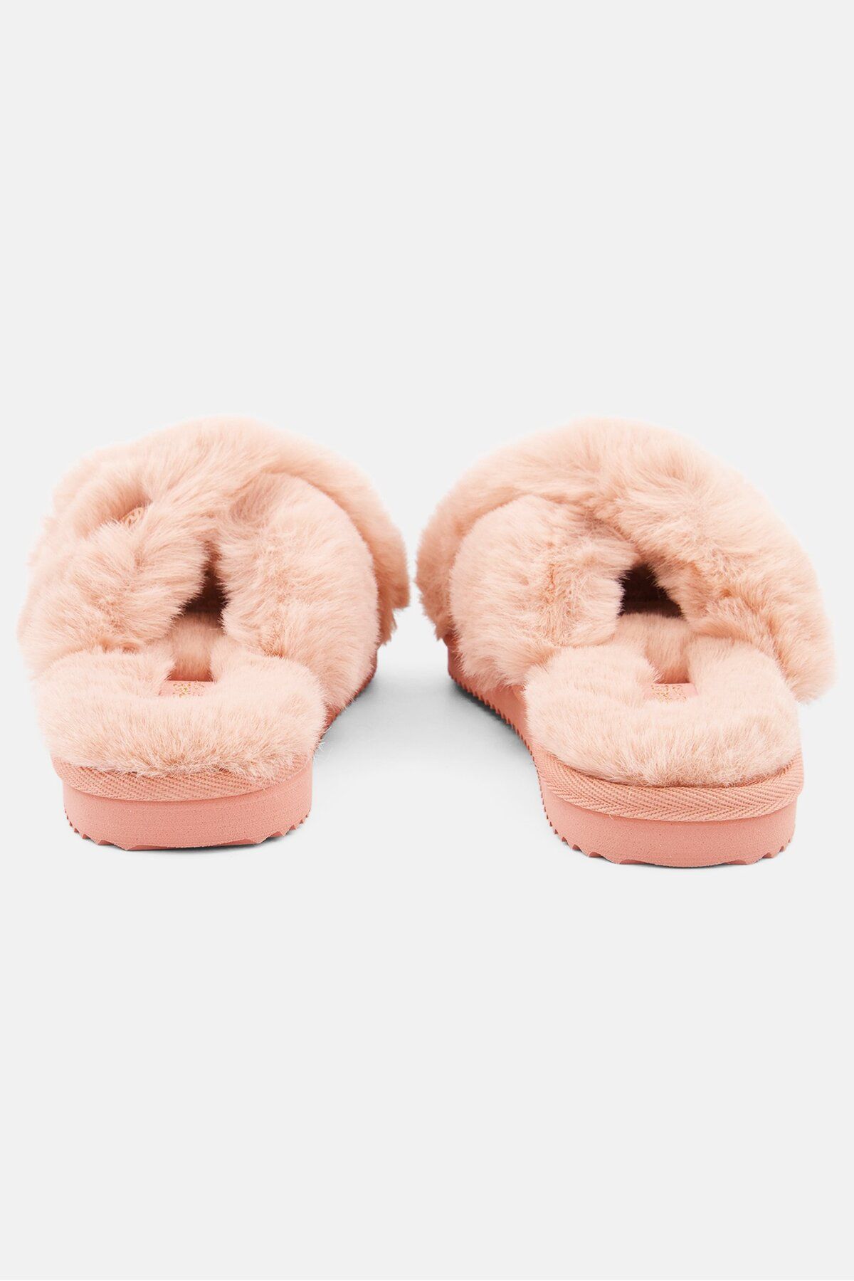 Michael Kors-Women Medium Faux Fur Lala Slip On Slippers, Sunset Rose 2