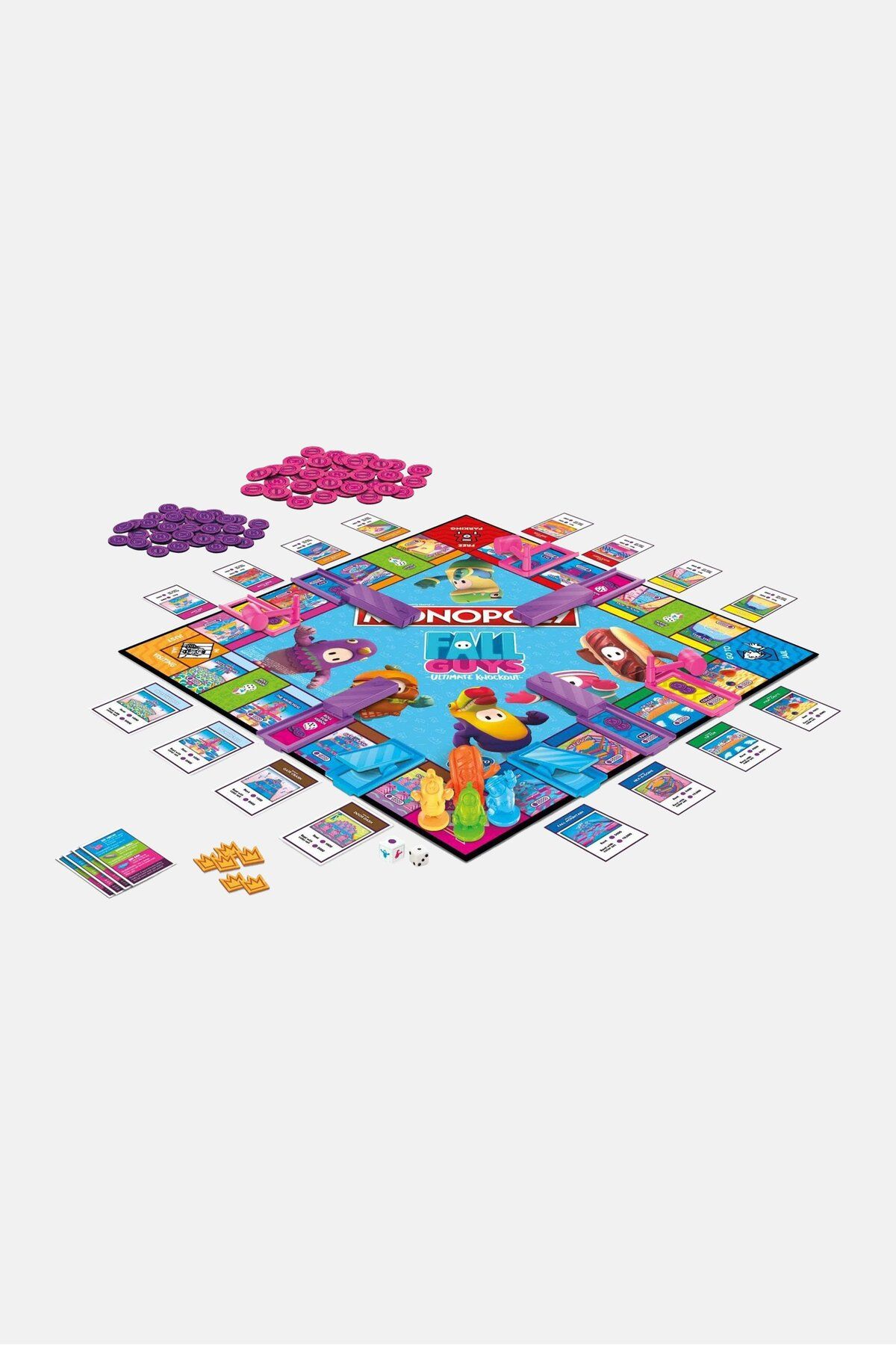 Monopoly-Fall Guys Ultimate Knockout Edition Board Game, Turquoise Combo 6