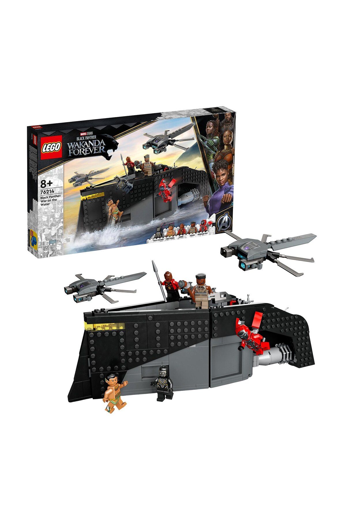 LEGO-LEGO Marvel Black Panther War On The Water 76214 Building Toy Set 545 Pieces 3