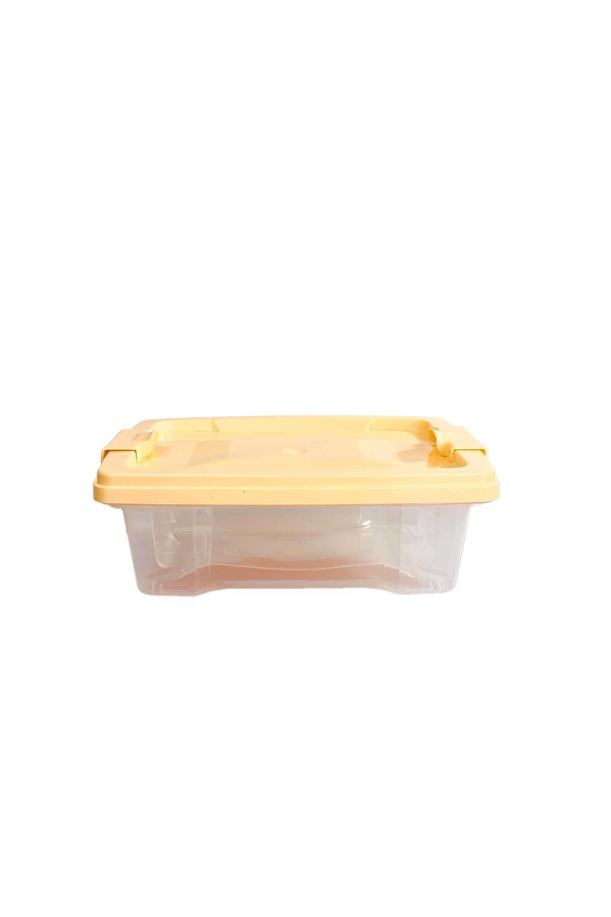 QUTU-Q-Lear Box 1.5 L Ziplock Storage Box-Yellow 3