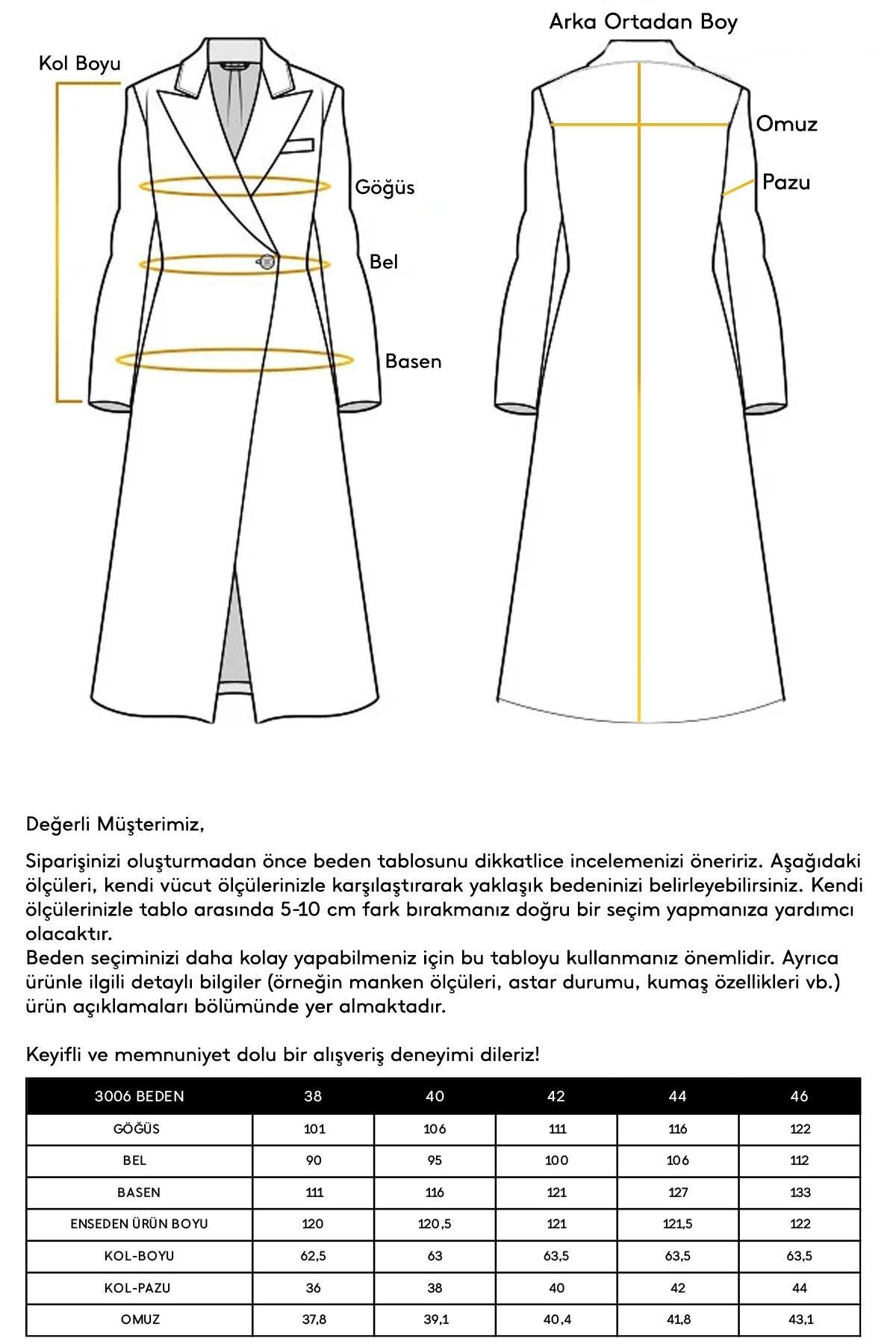 Olcay-Zweireihiger, mittellanger Kaschmirmantel - Schulterklappen und Umhangdetails HAKI 3006 7