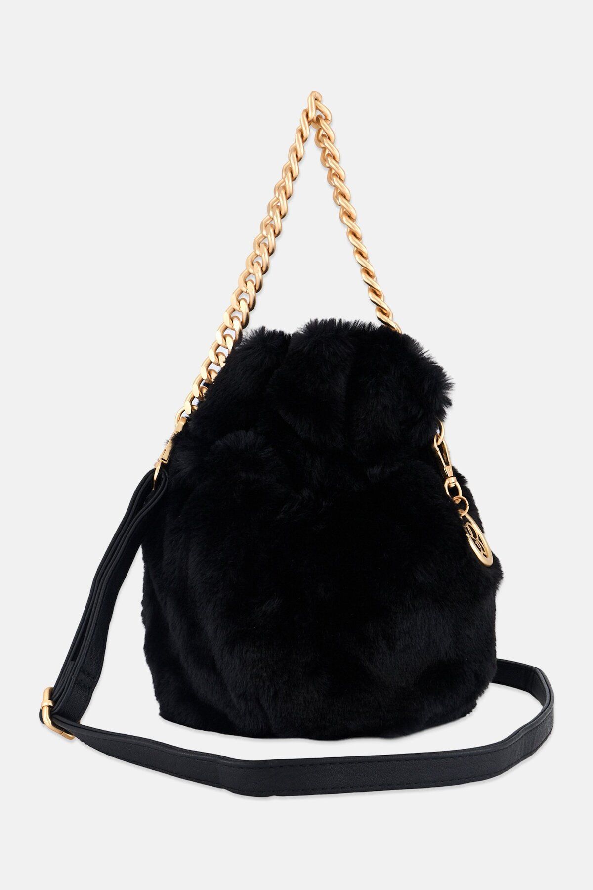 Jessica Simpson-Women Fax Fur Cross Body Bag 24 H x 26 L x 8,5 W cm, Black 2