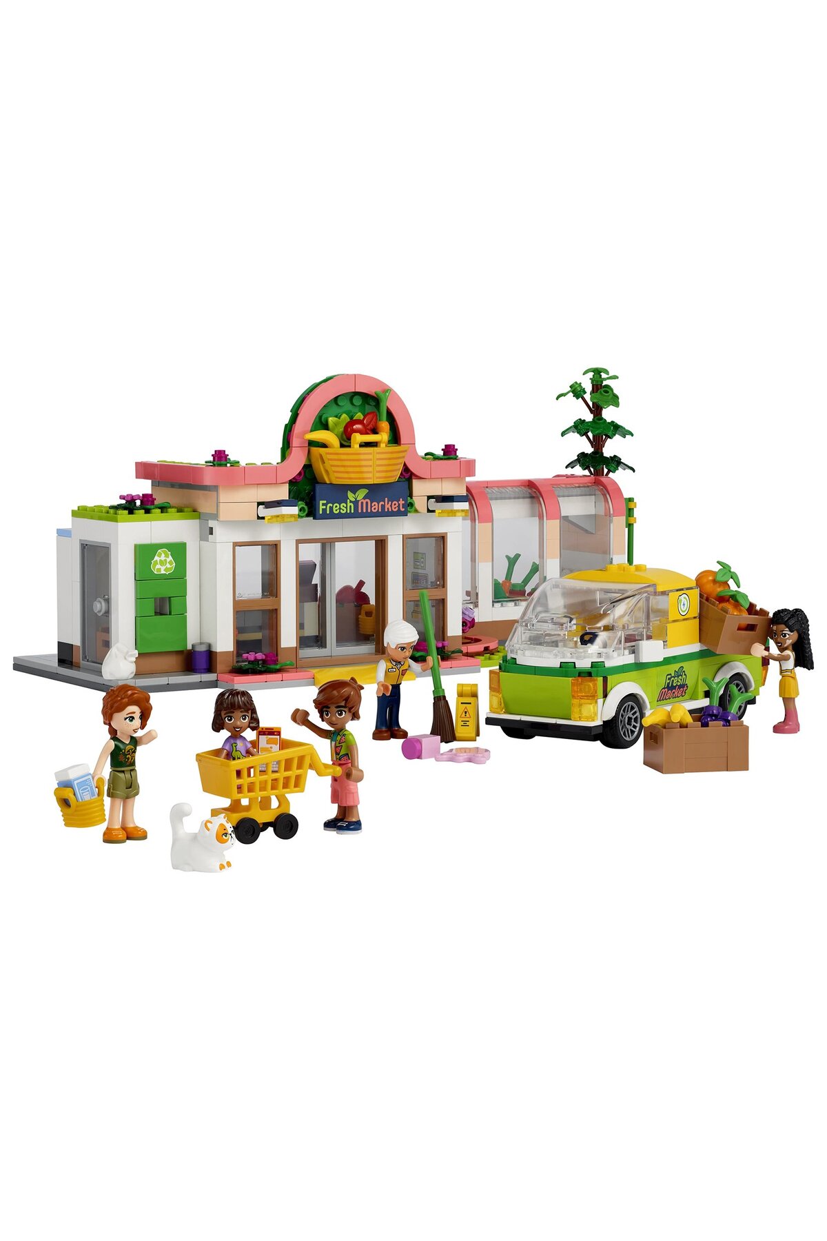 دوستان فروشگاه مواد غذایی ارگانیک ۴۱۷۲۹ مجموعه اسباب‌بازی ساختنی ۸۳۰ تکه