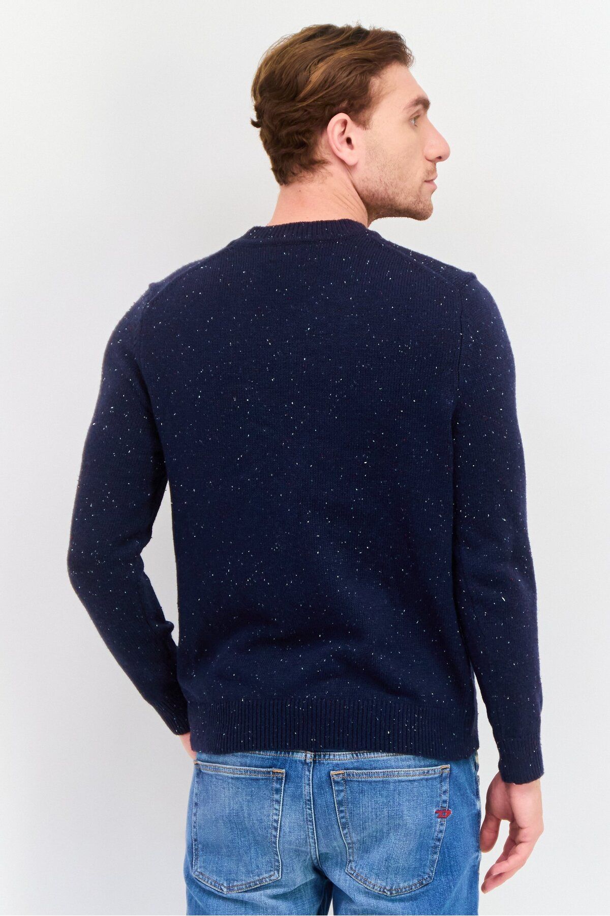 Nautica-Men Textured Sweater, Navy 2