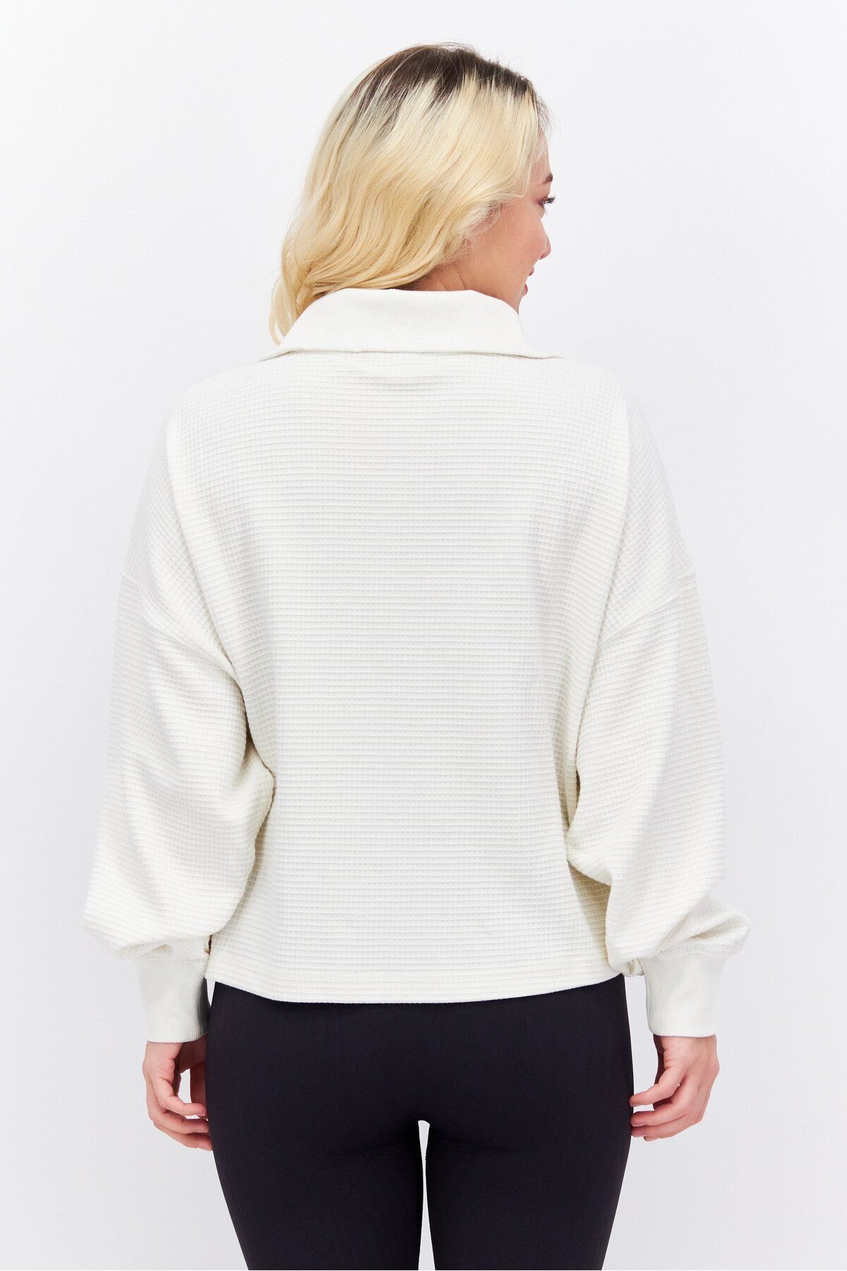 Puma-Women Oversized Fit Long Sleeve Outdoor Sweatshirt, Off White 2