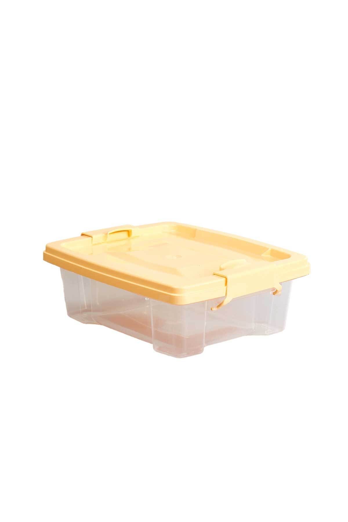 QUTU-Q-Lear Box 1.5 L Ziplock Storage Box-Yellow 1