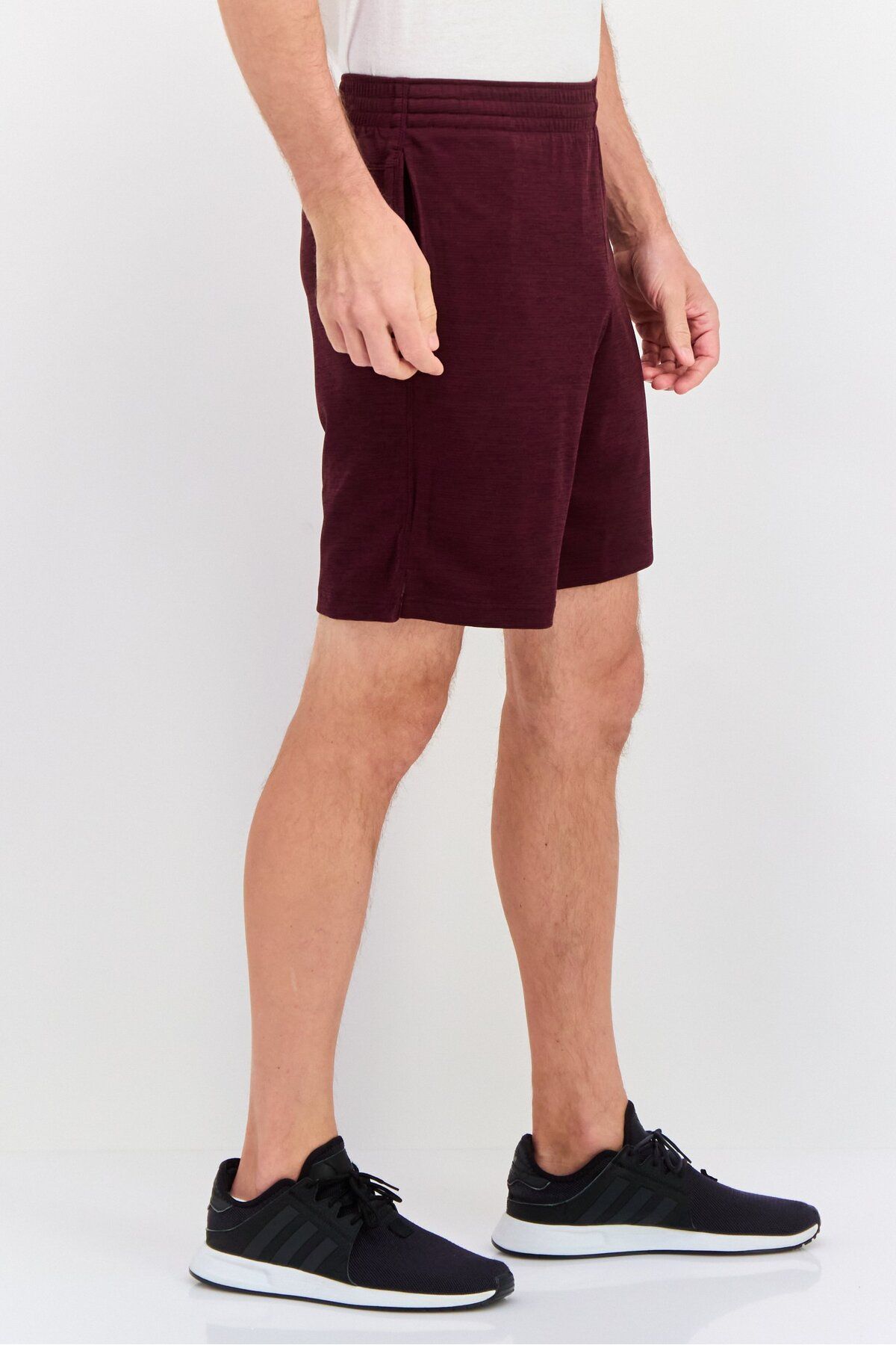 Champion-Men Sportswear Fit Heather Training Shorts, Maroon 3