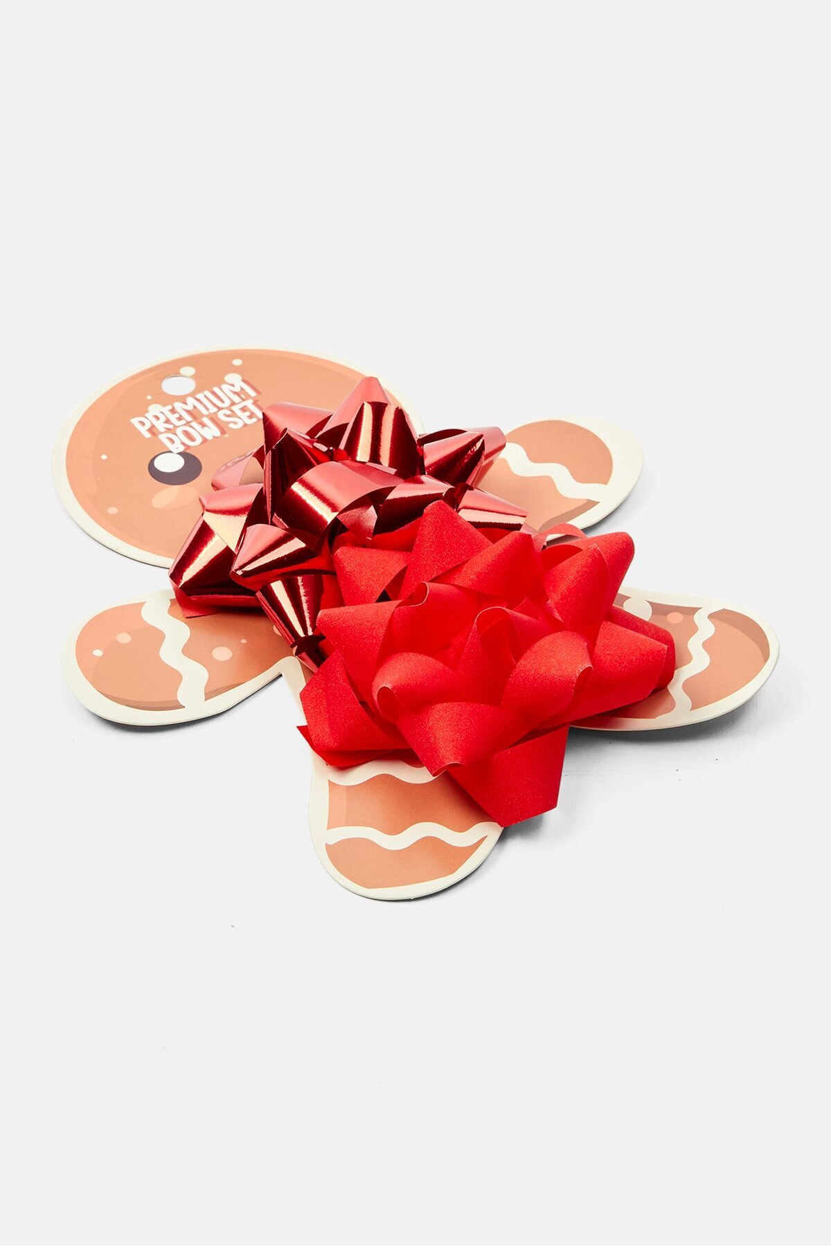 Votum-2 Piece Christmas Wrapping Bows Set, Red 2