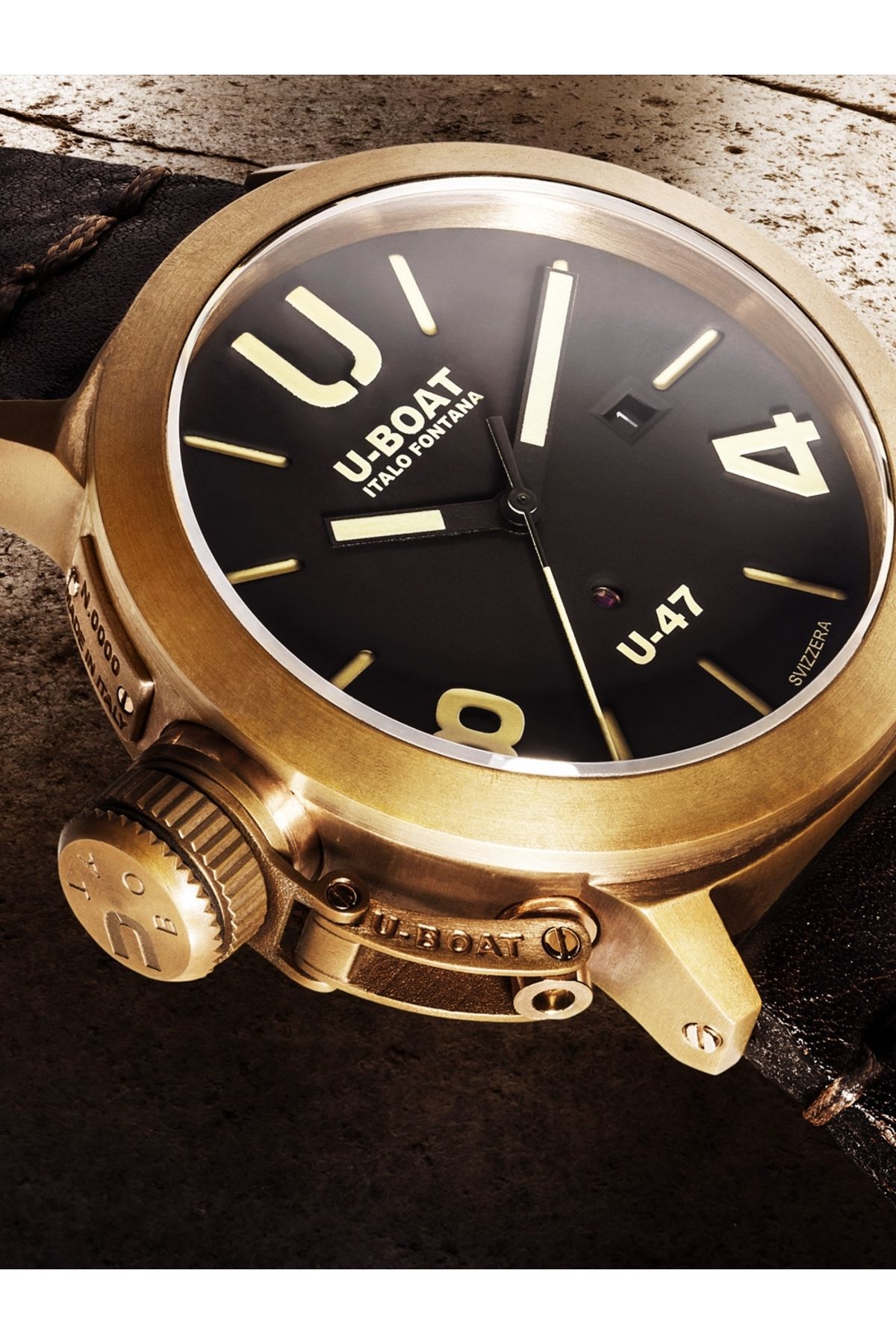 U-BOAT-Ανδρικό Ρολόι U-Boat 7797, Αυτόματο, 47mm, 10ATM 4