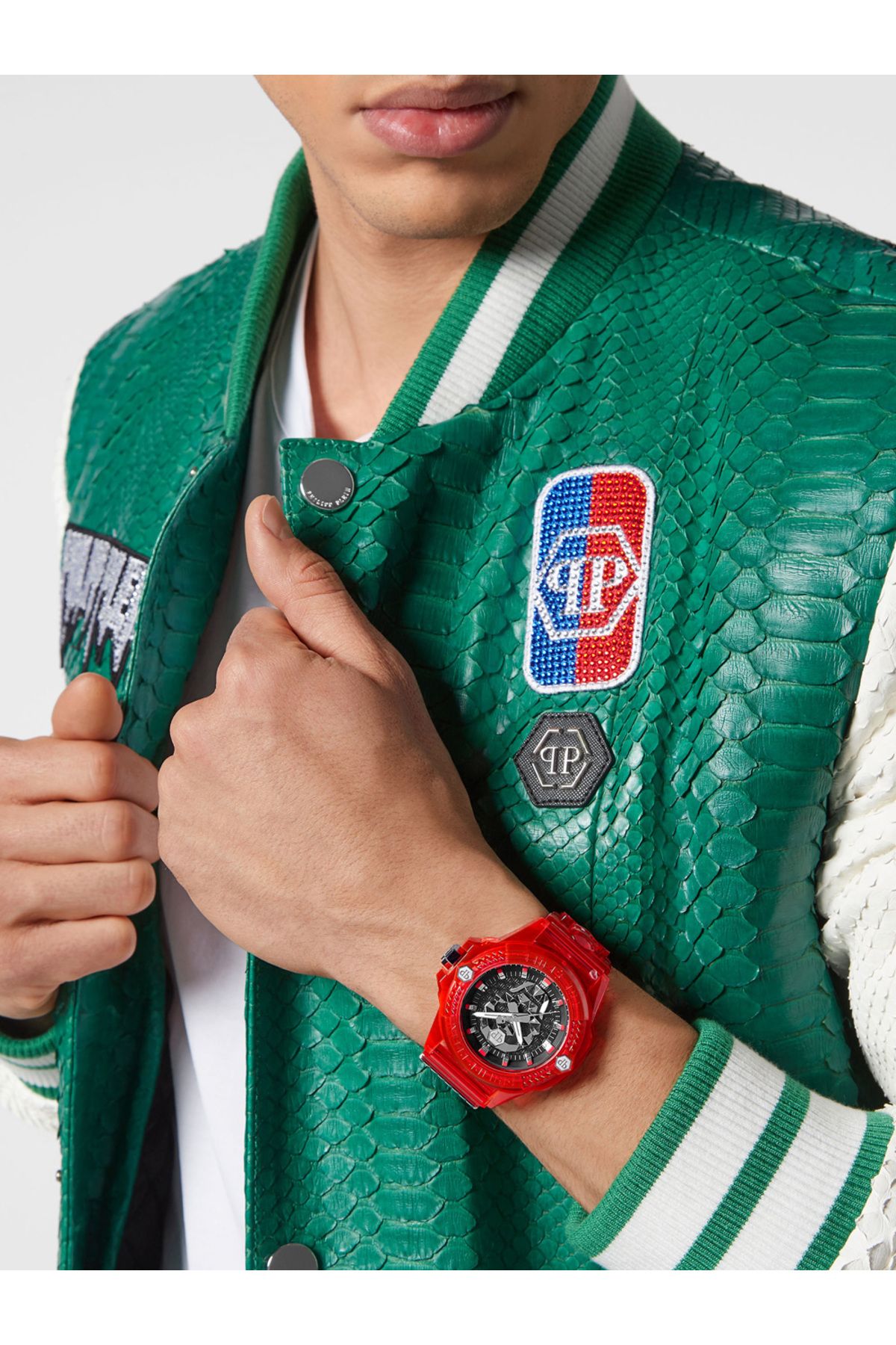 PHILIPP PLEIN-Ανδρικό ρολόι Philipp Plein PWWAA0223, Quartz, 44mm, 5ATM 4