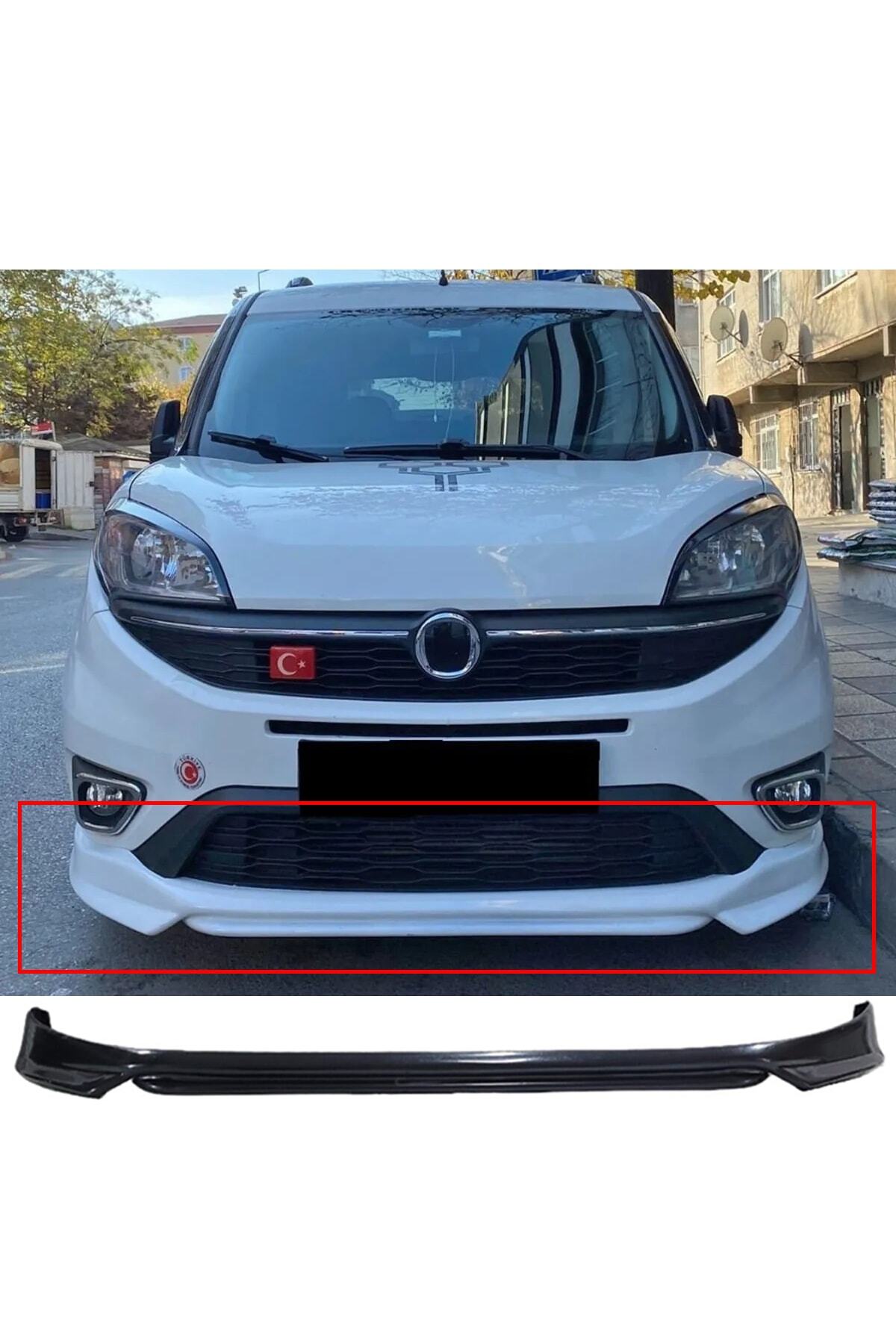 Fiat Doblo uyumlu Ön Ek 2015 2016 2017 2018 2019 2020 2021 Mat Siyah plastik Ön Karlık