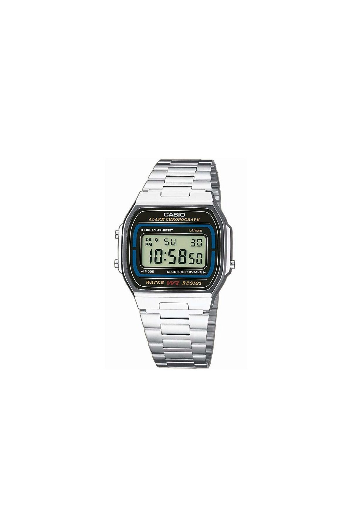 Casio-Ceas bărbătesc A164WA-1VES, cuarț, 35mm, 3ATM 1