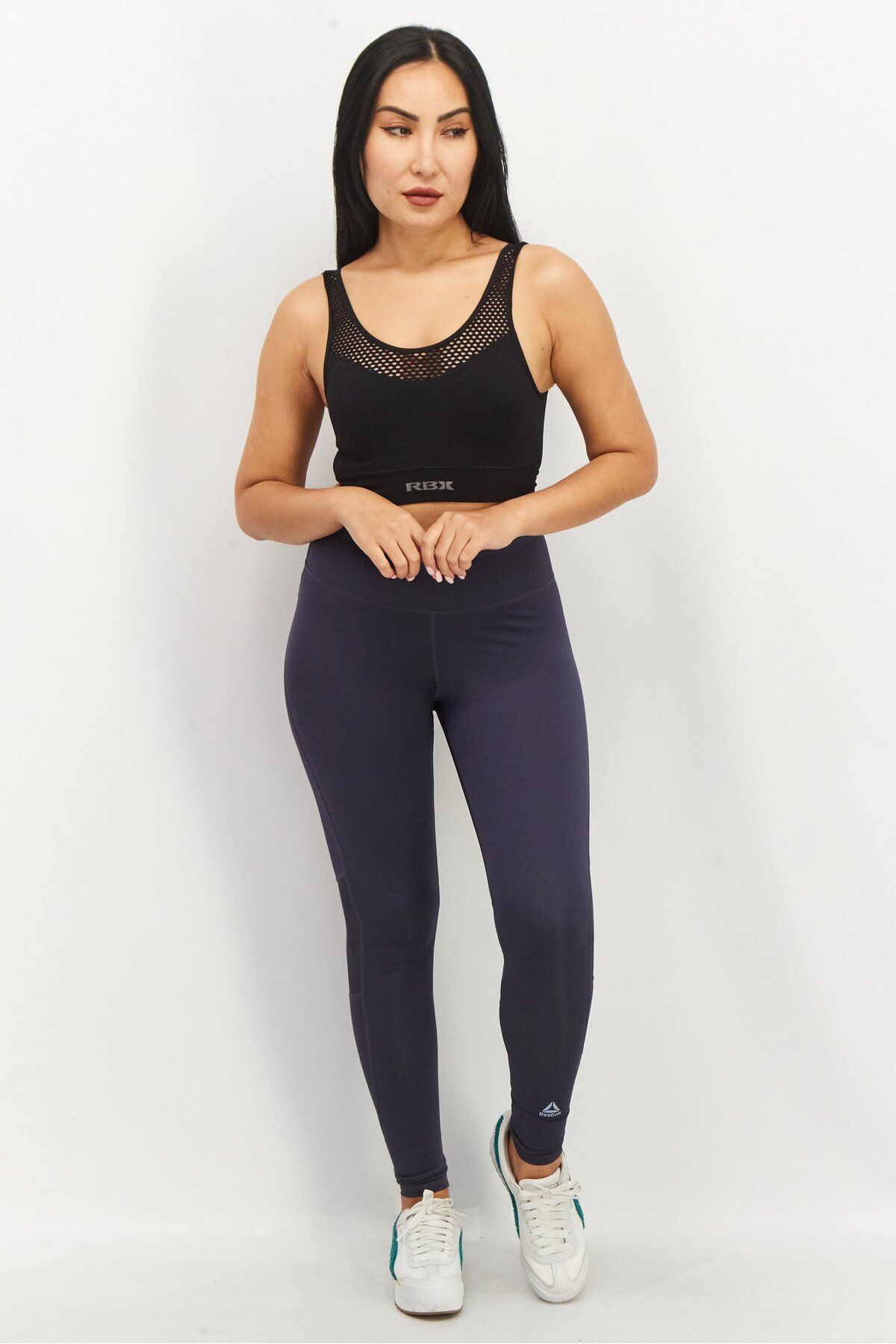 Reebok-Women Sportswear Fit Running Tights, Navy 3