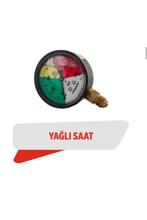 Kırmızı HOLDER BASINÇ SAATİ 100 BR