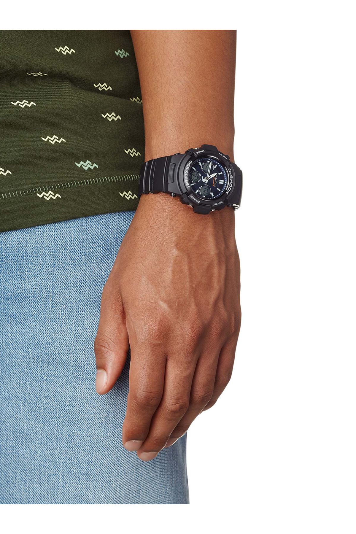 Casio-Mens Watch AWG-M100SB-2AER, Quartz, 46mm, 20ATM 2