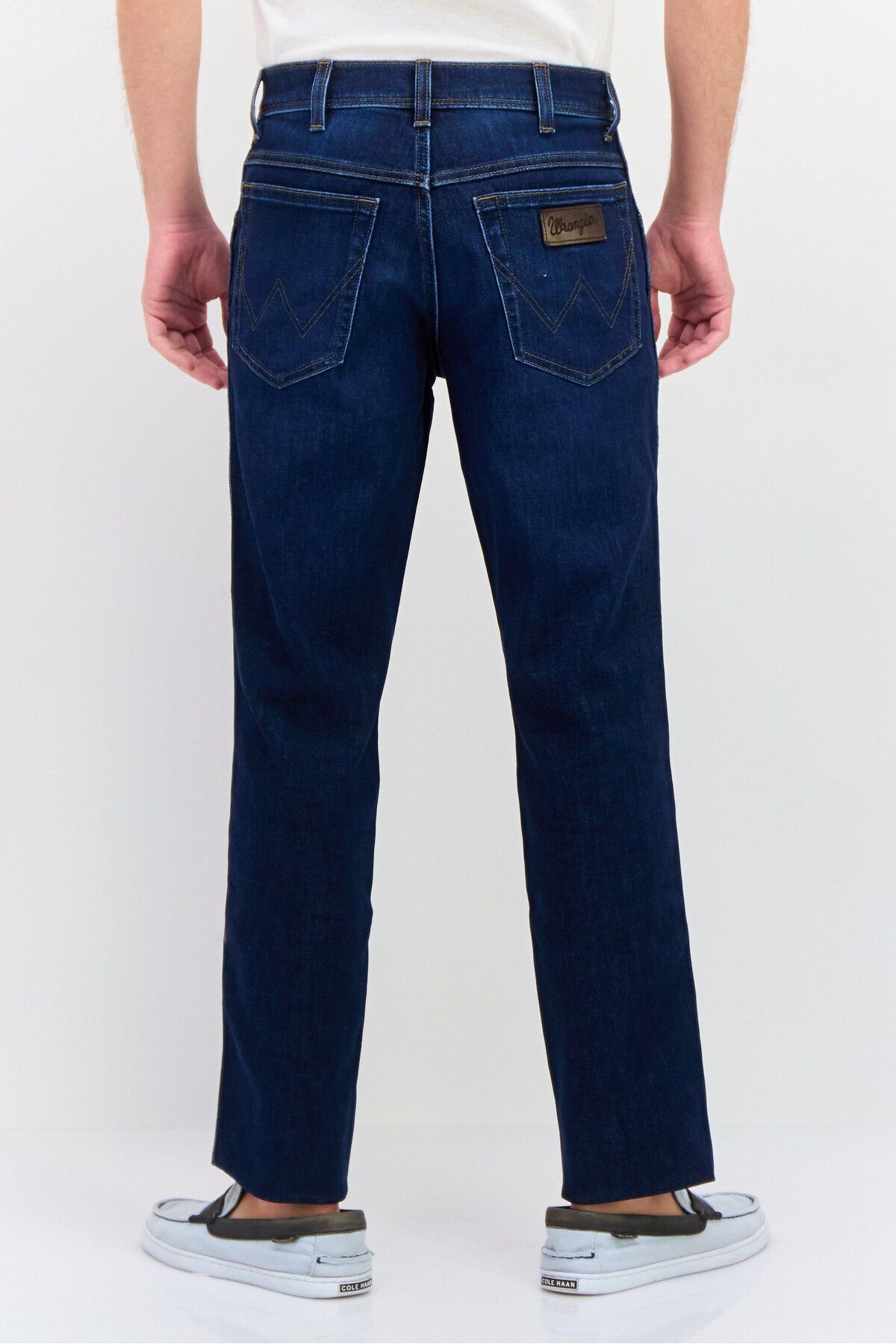 WRANGLER-Men Slim Fit Wash Stretchable Denim, Navy 3