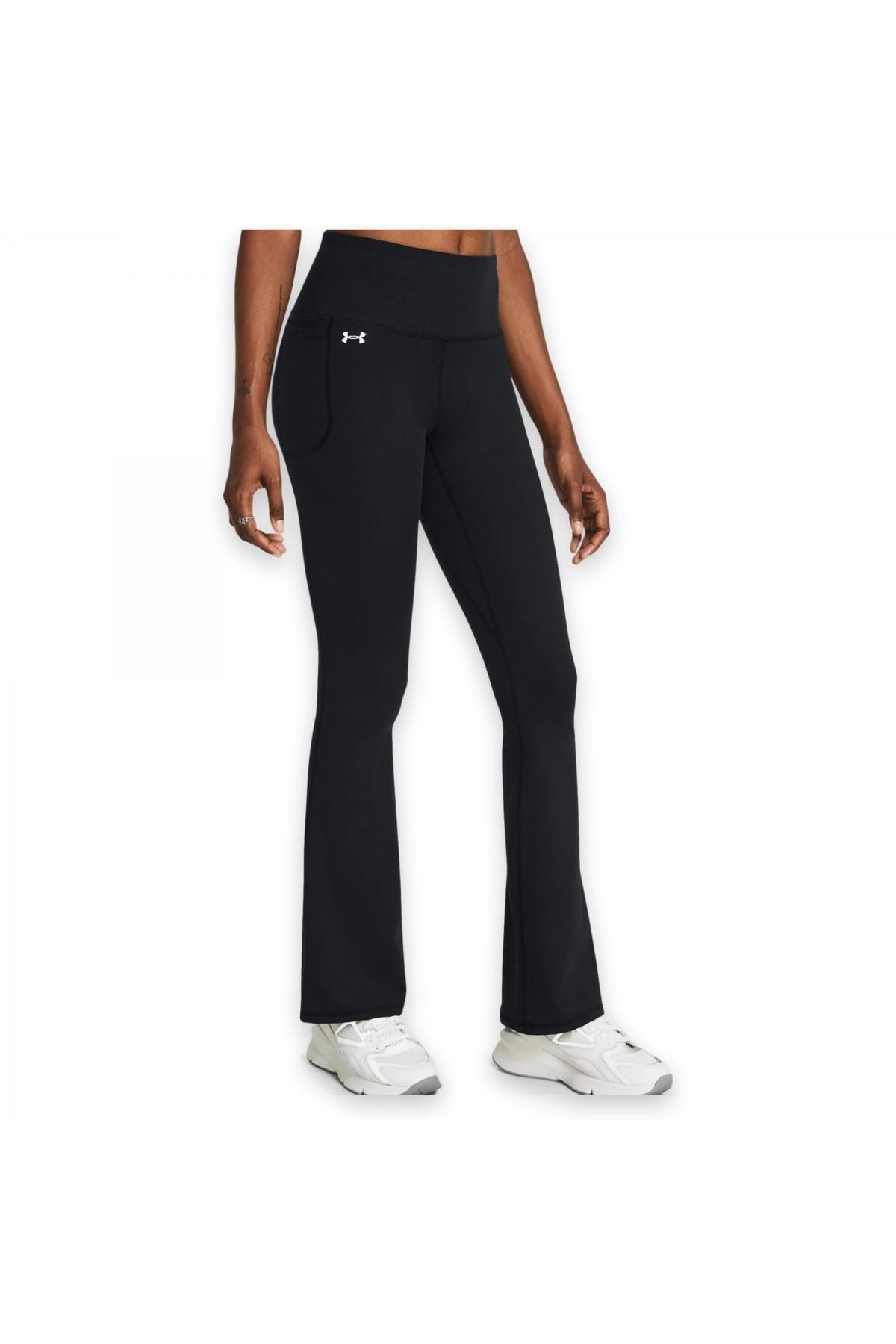 Under Armour 1379176 Motion Flare Pant Siyah-Beyaz Kadın Tayt