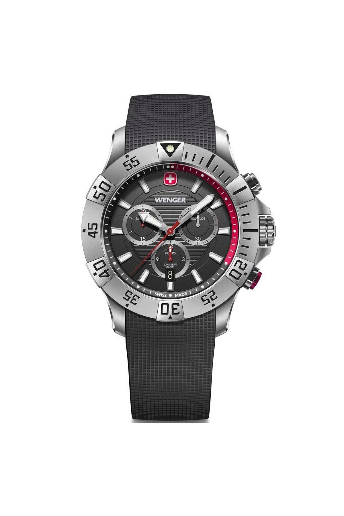 Wenger-Ceas pentru bărbați Wenger 01.0643.122, cuarț, 43 mm, 20ATM 1